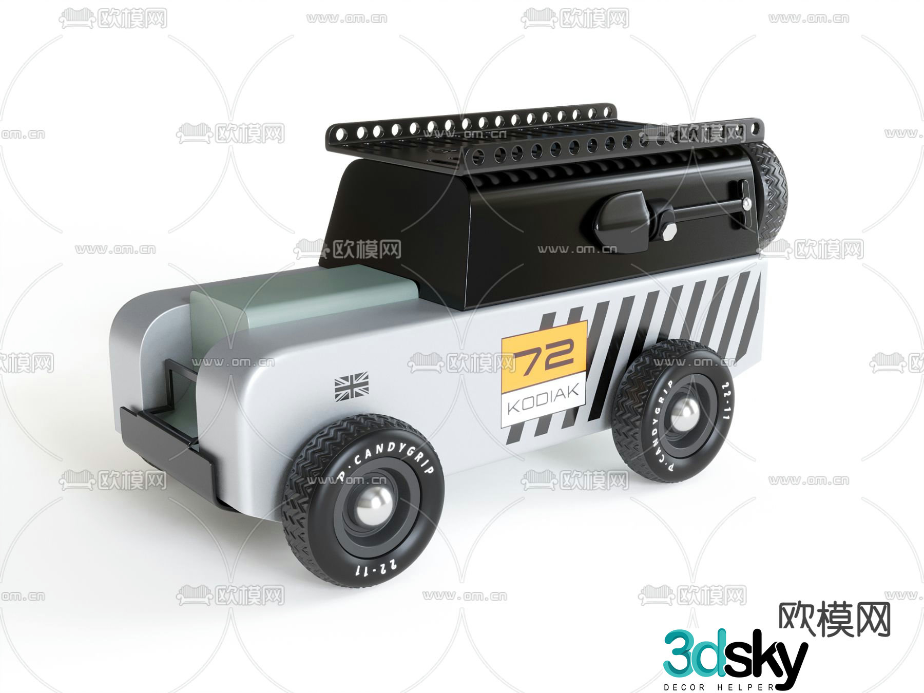 Modern children’s toy car 3d model