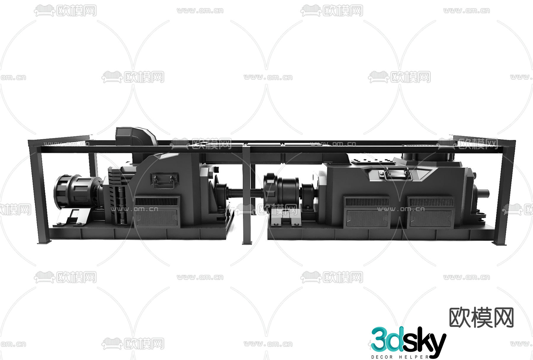 Modern industrial equipment 3d model