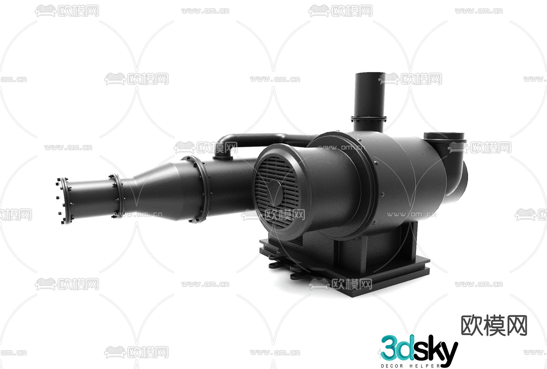 Modern industrial equipment 3d model