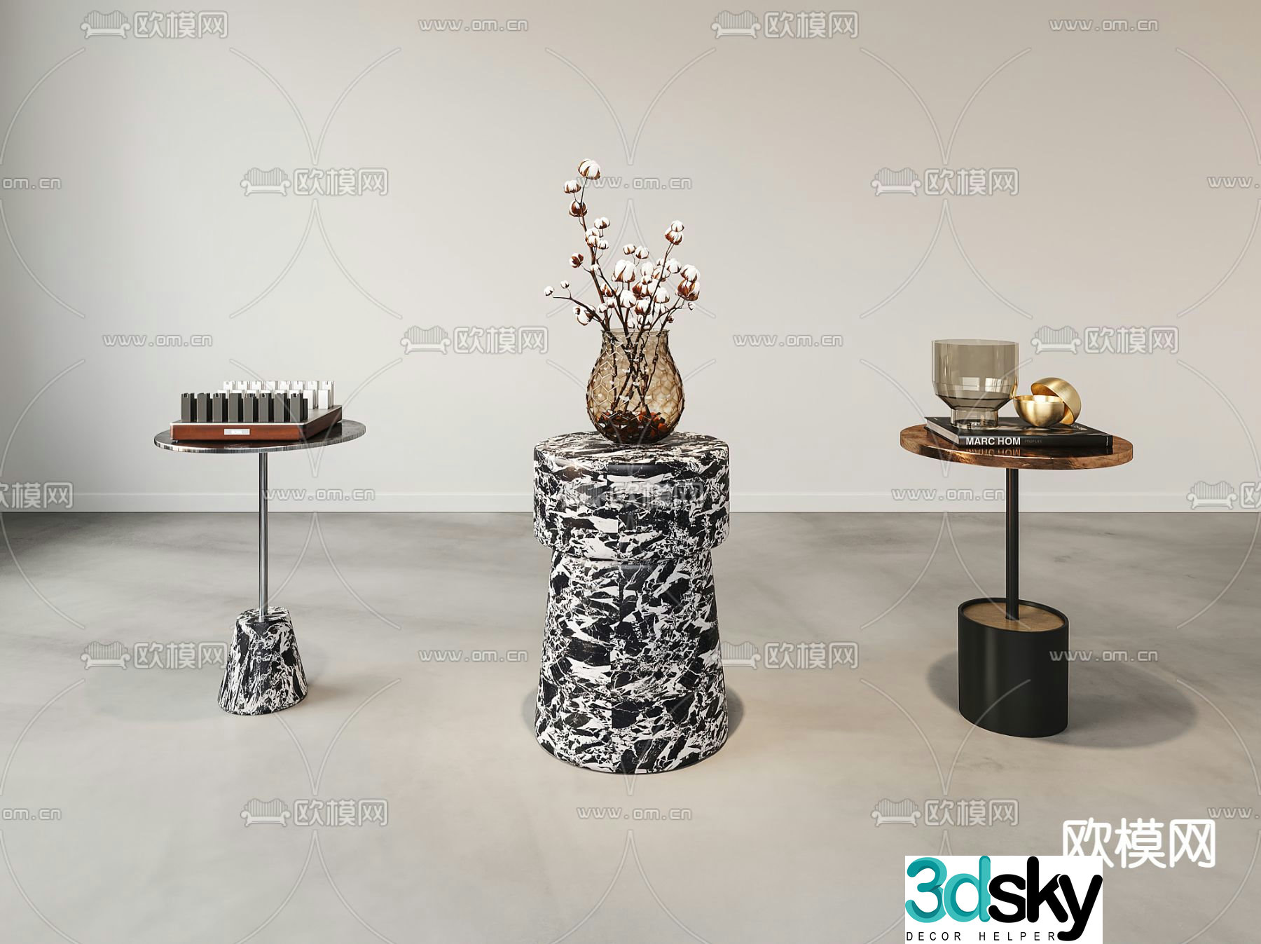 BAXTER round and corner 3D model