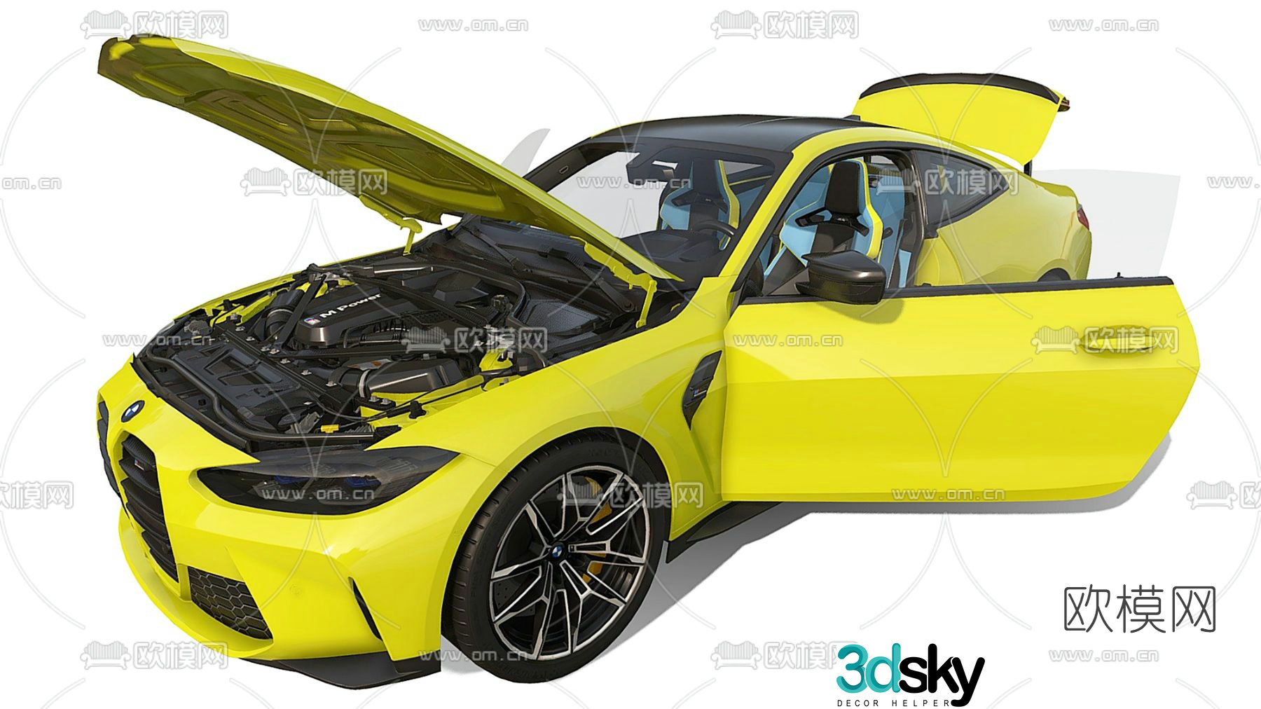 Modern BMW car 3d model