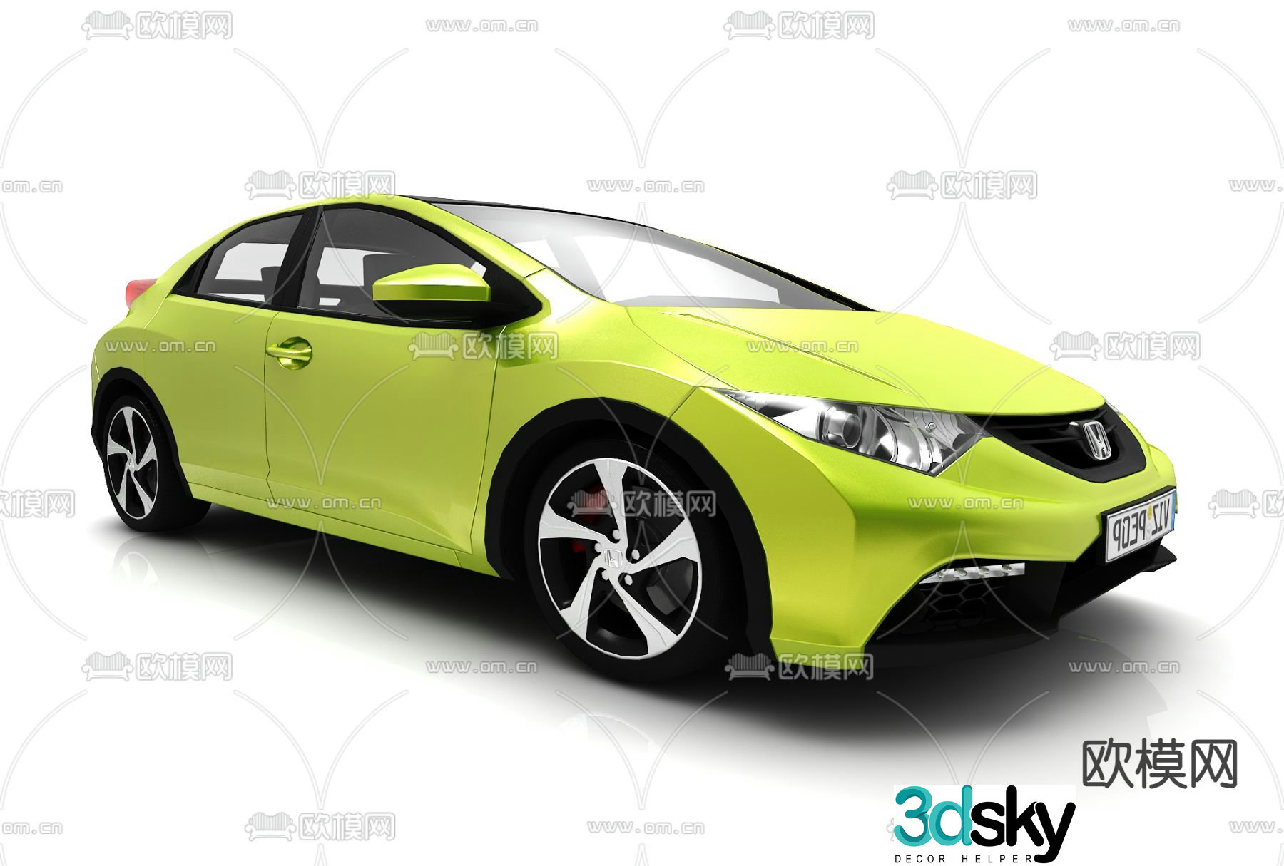 Modern style car 3d model