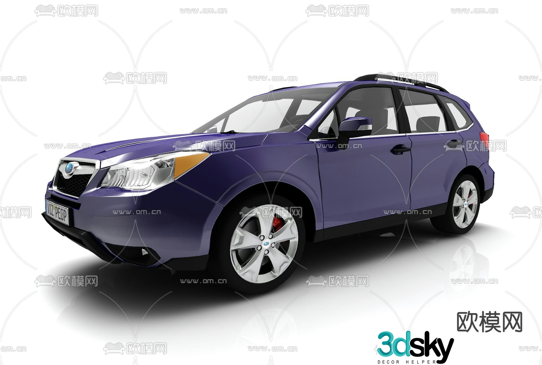 Modern style car 3d model
