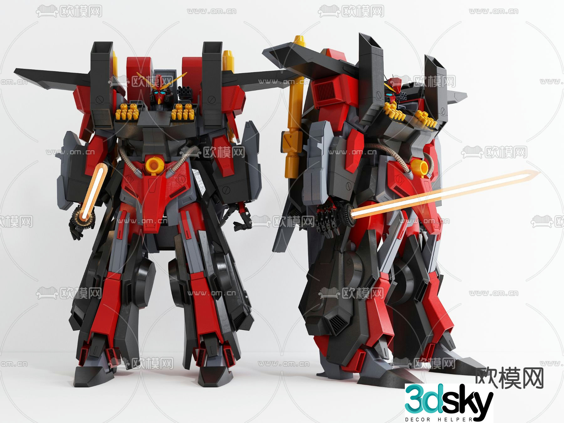 Modern Transformers children’s toy 3d model