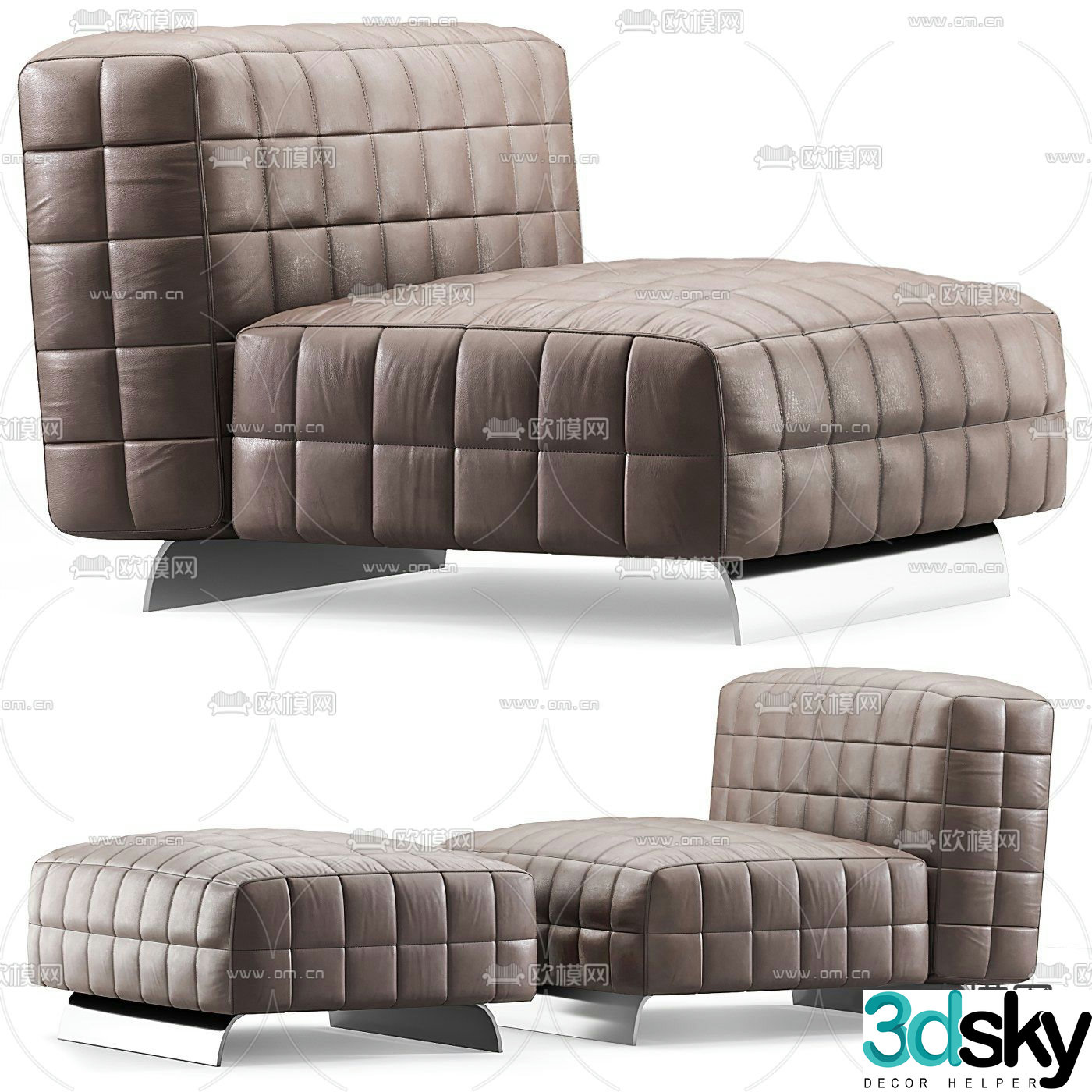 FLEXFORM single sofa 3d model