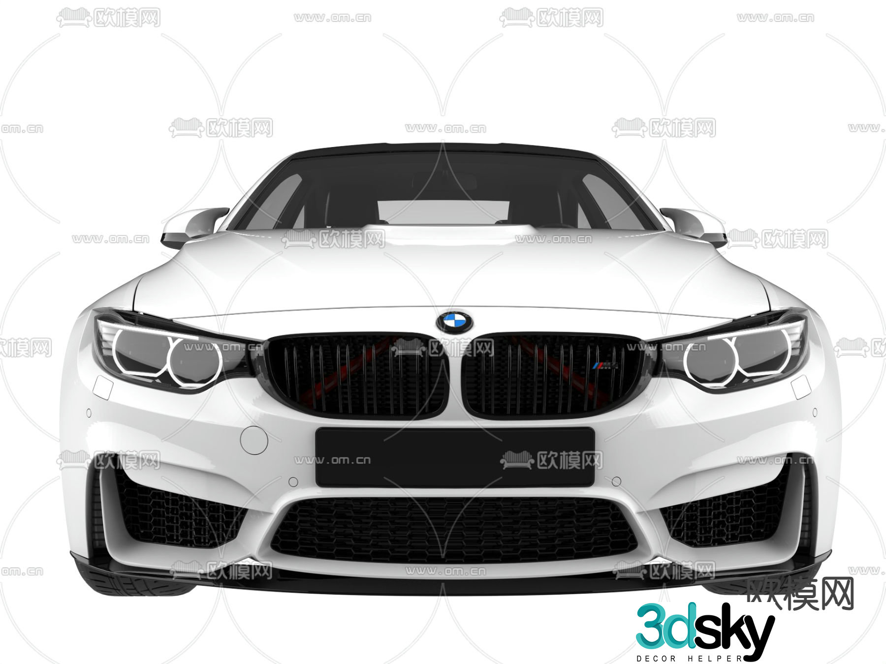 Modern BMW car 3d model