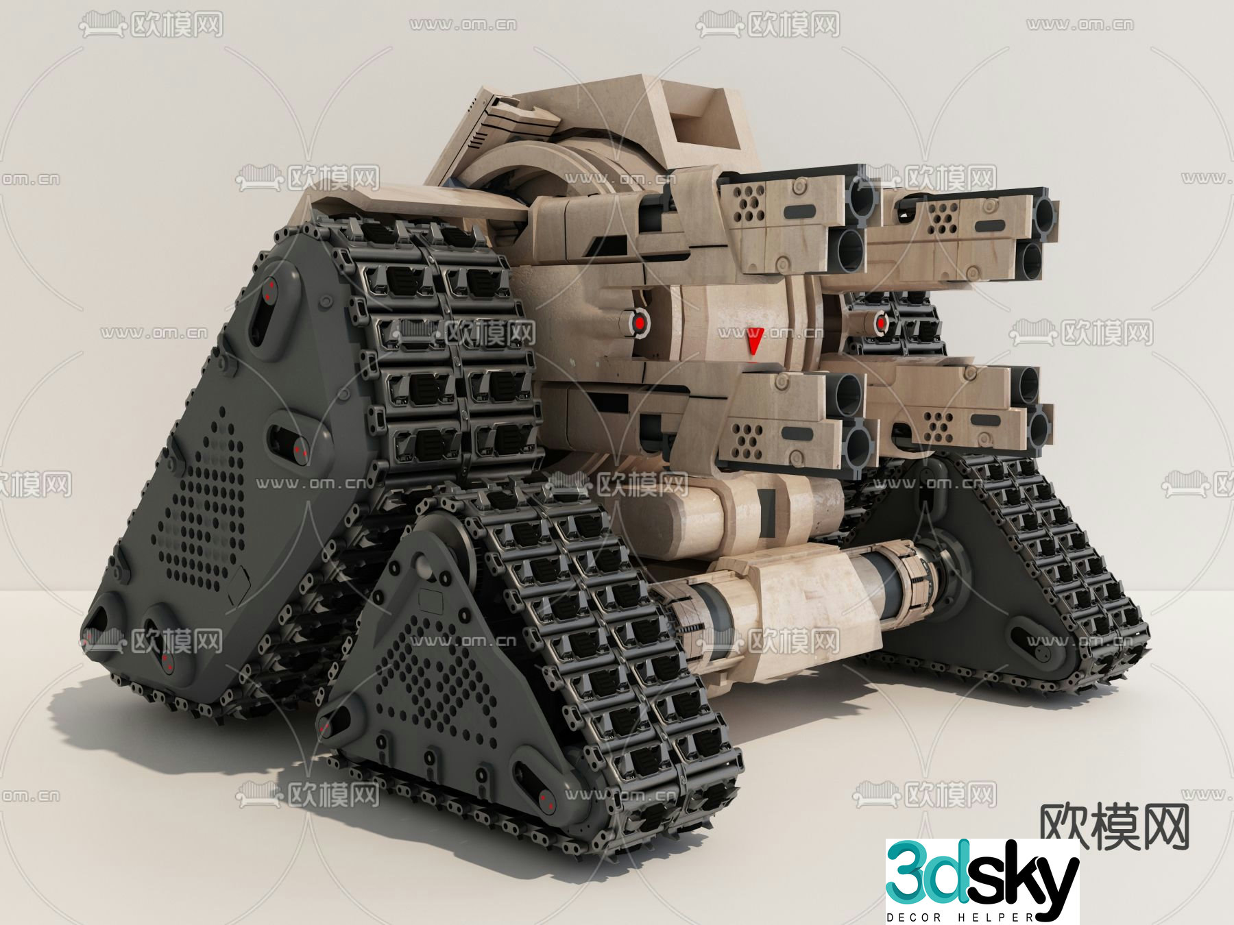 modern tank 3d model