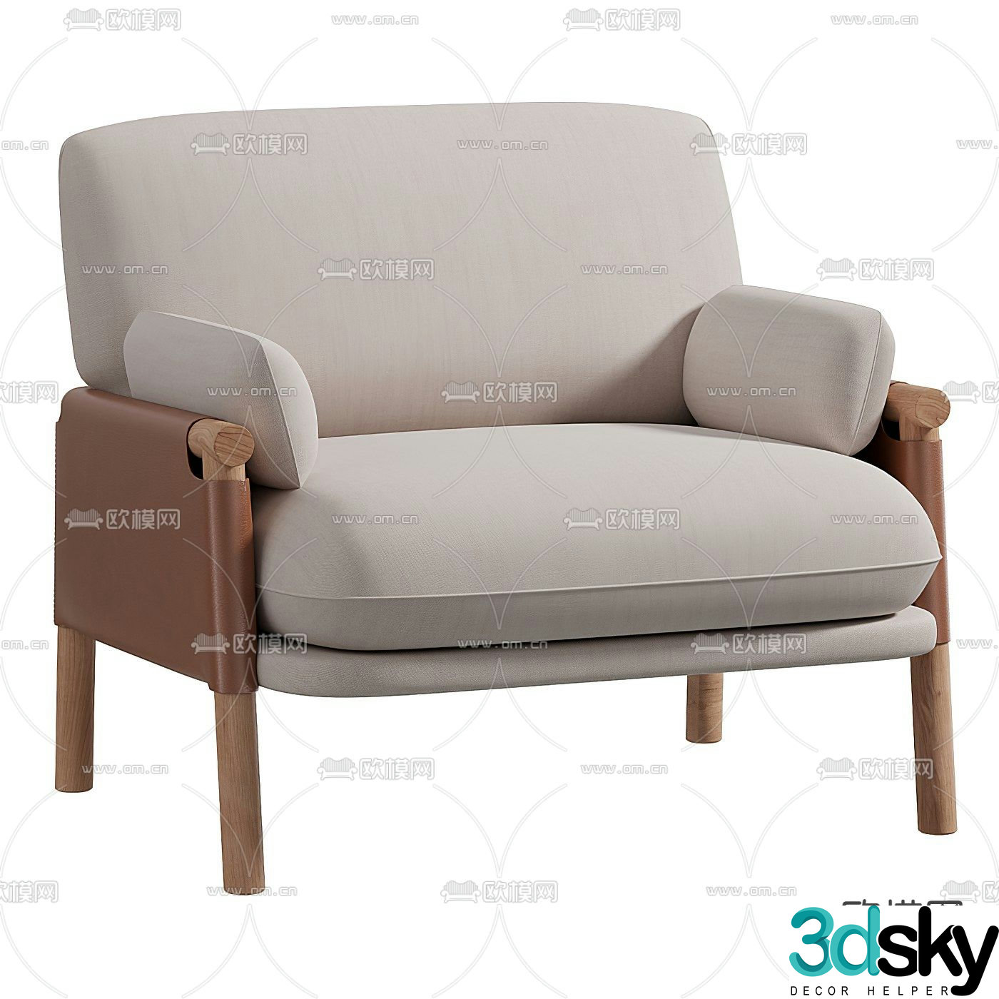 FLEXFORM fabric leisure chair 3d model