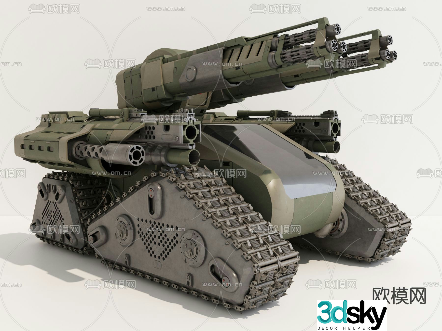 Modern military equipment 3d model