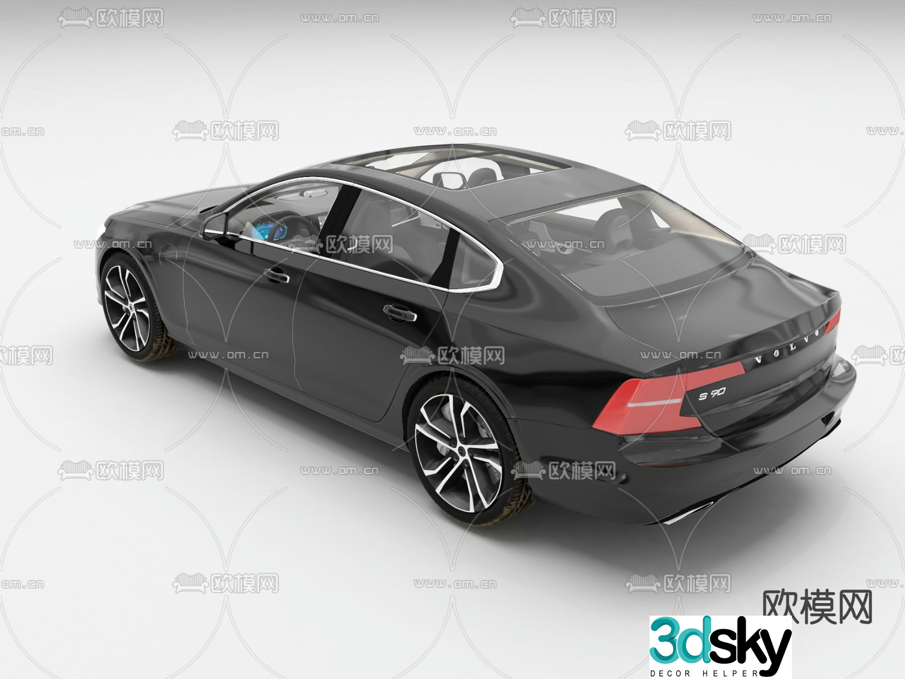 modern car 3d model