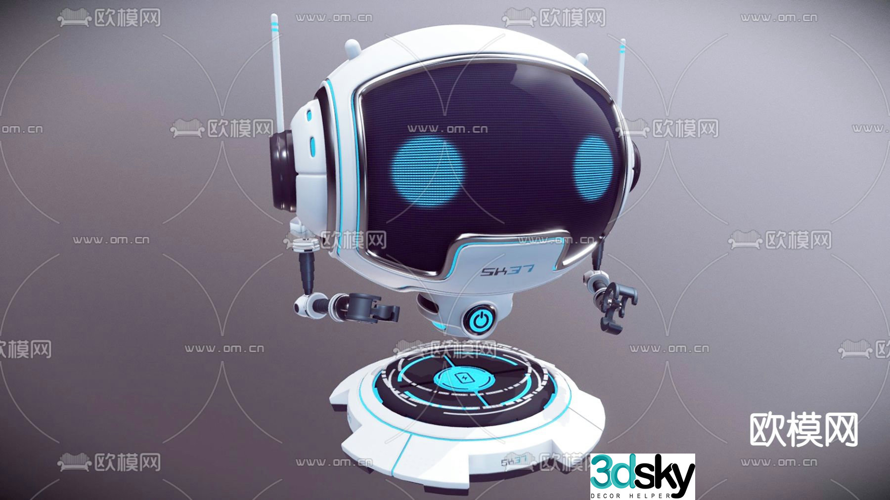 Modern robot 3d model