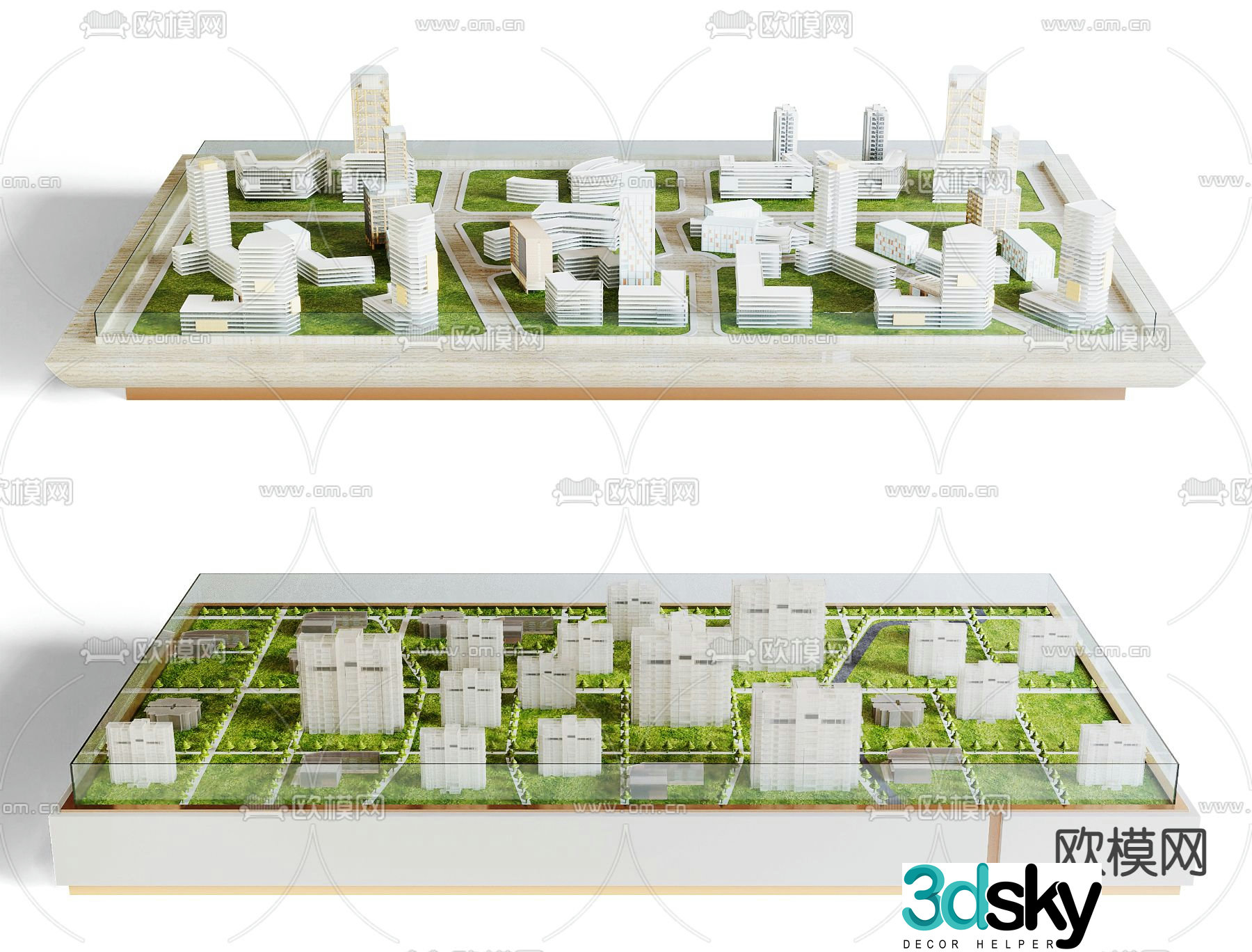 Modern sales department sand table 3D model