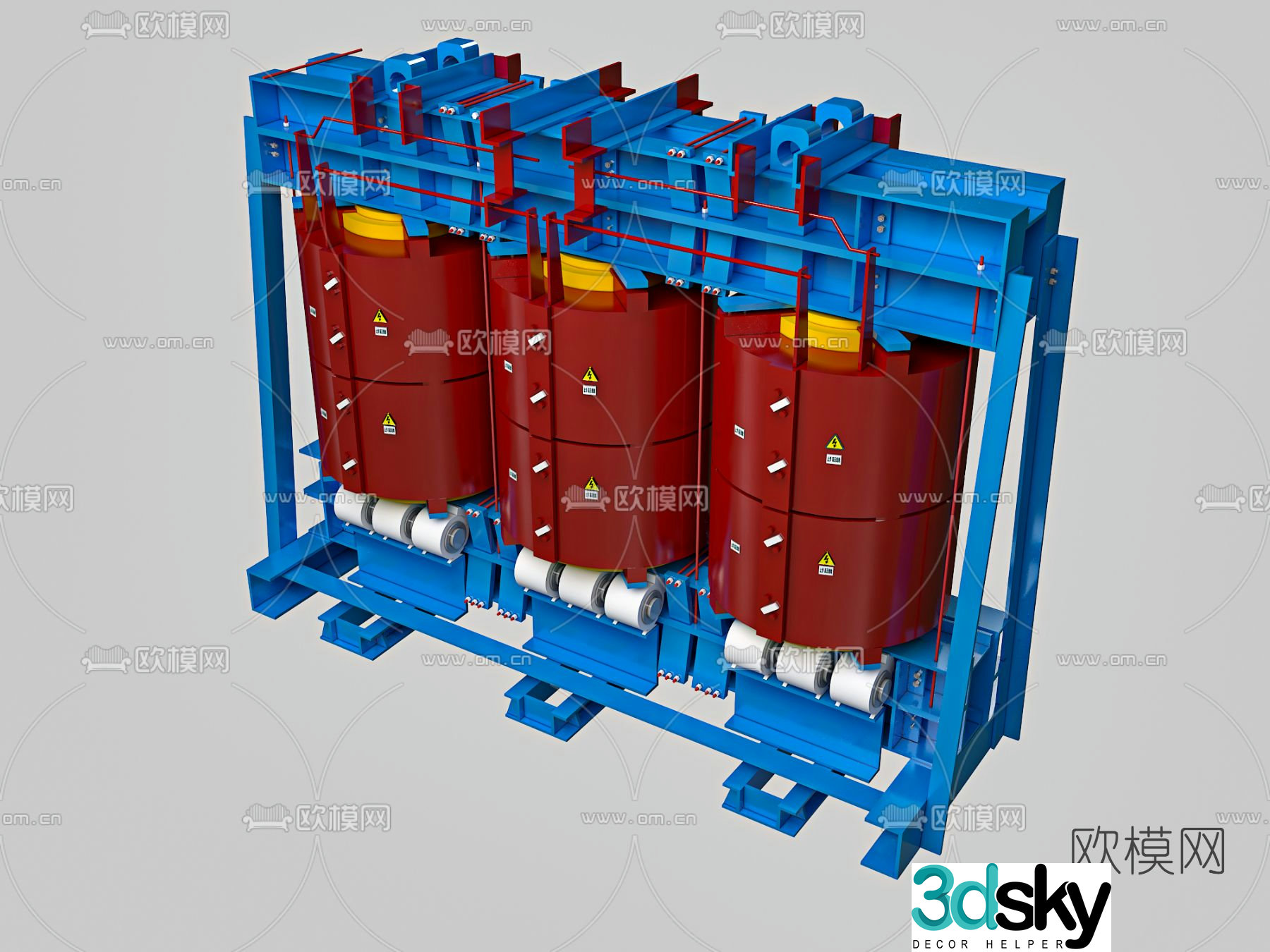 Modern transformer 3d model