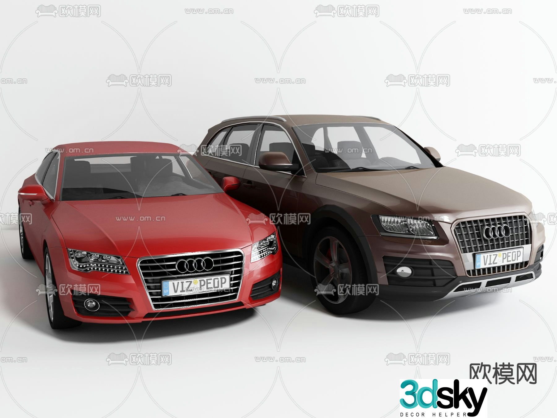 Audi car sedan 3d model