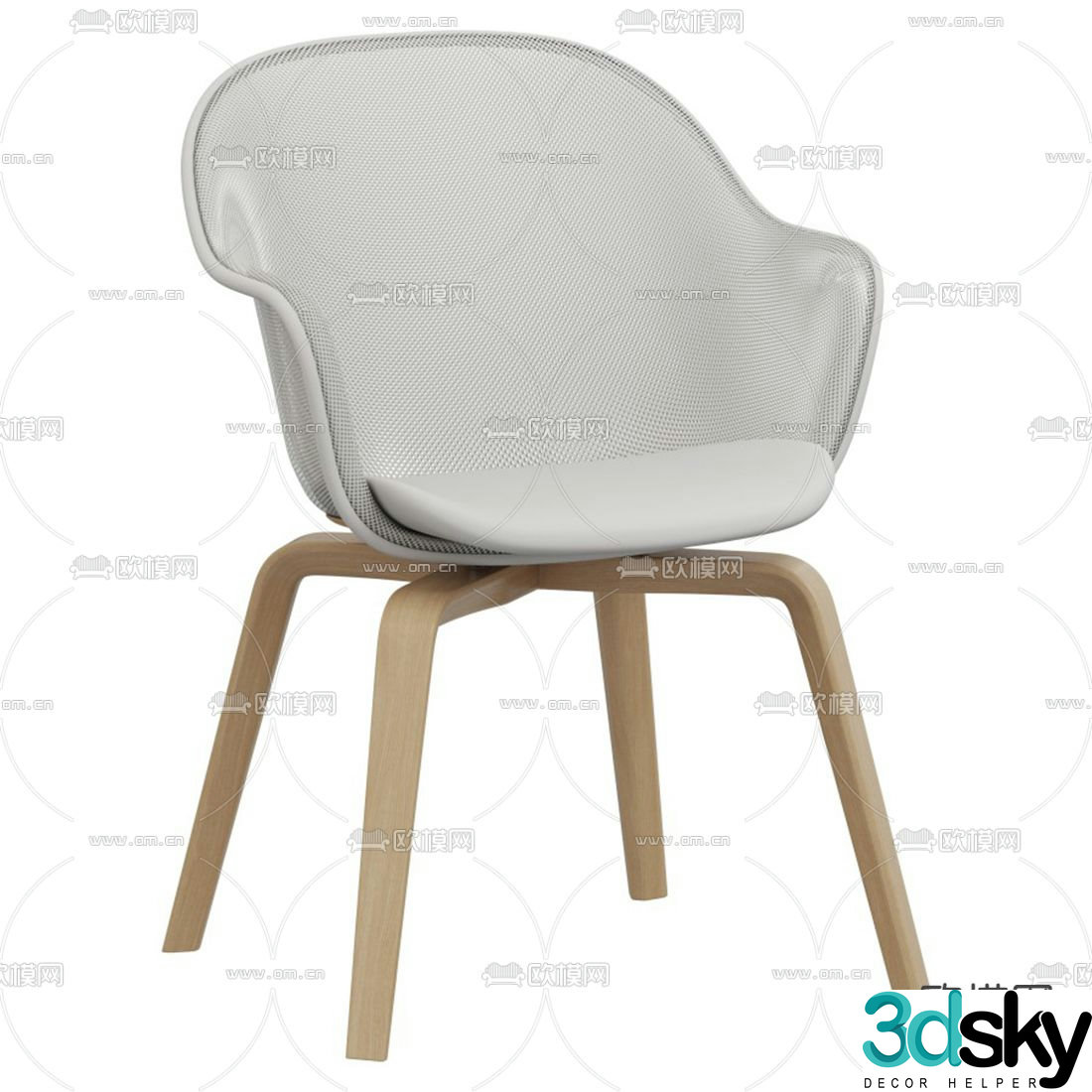 B&B italia modern mesh negotiation chair class chair 3d model