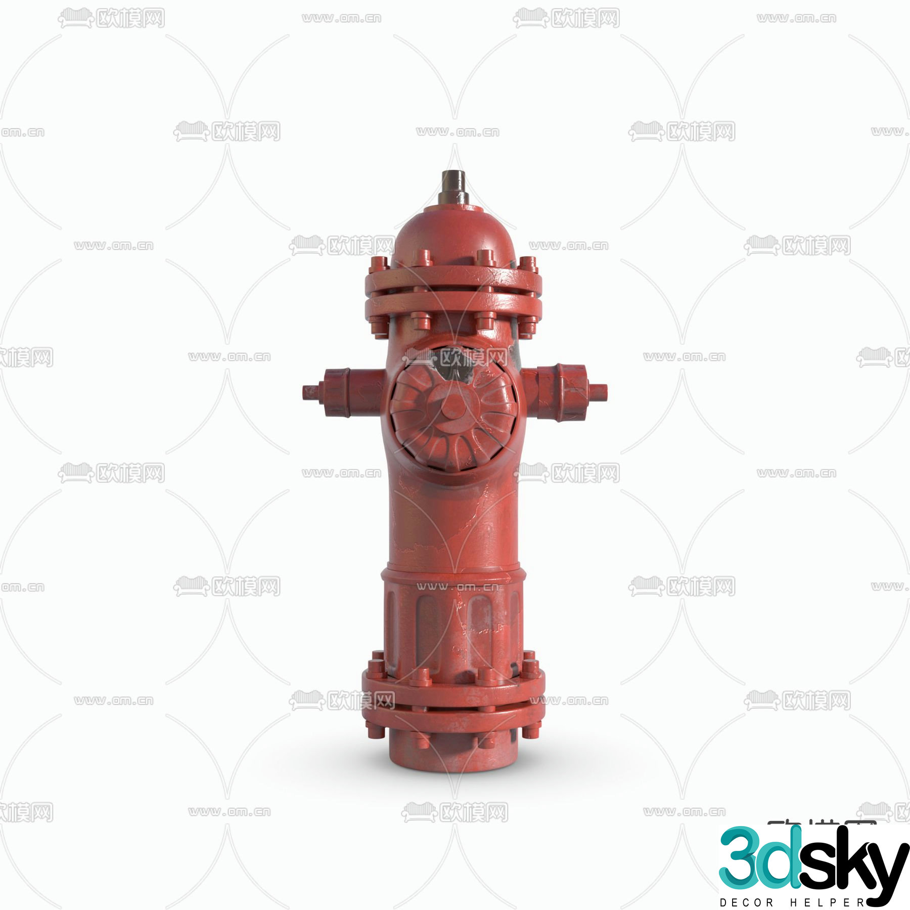Modern fire hydrant free 3d model
