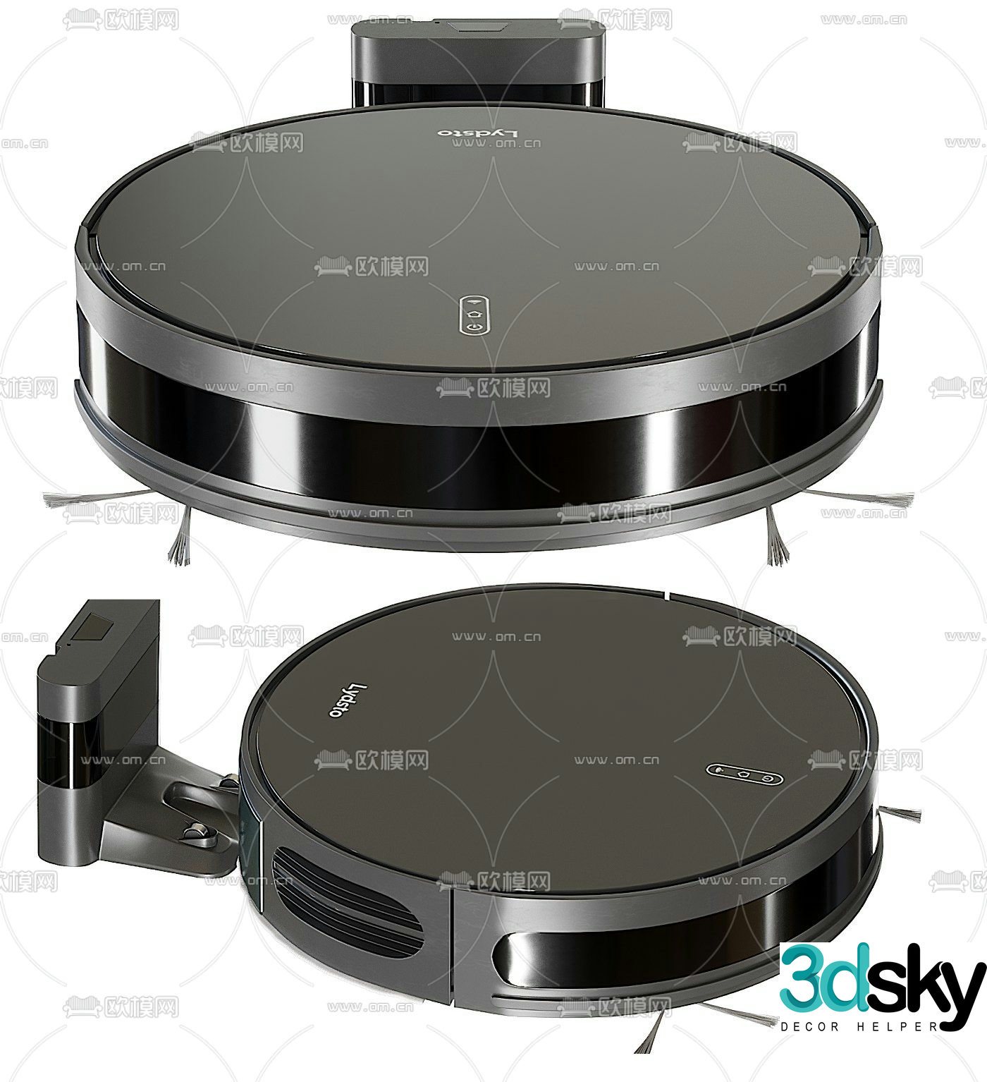 Intelligent sweeping robot 3D model