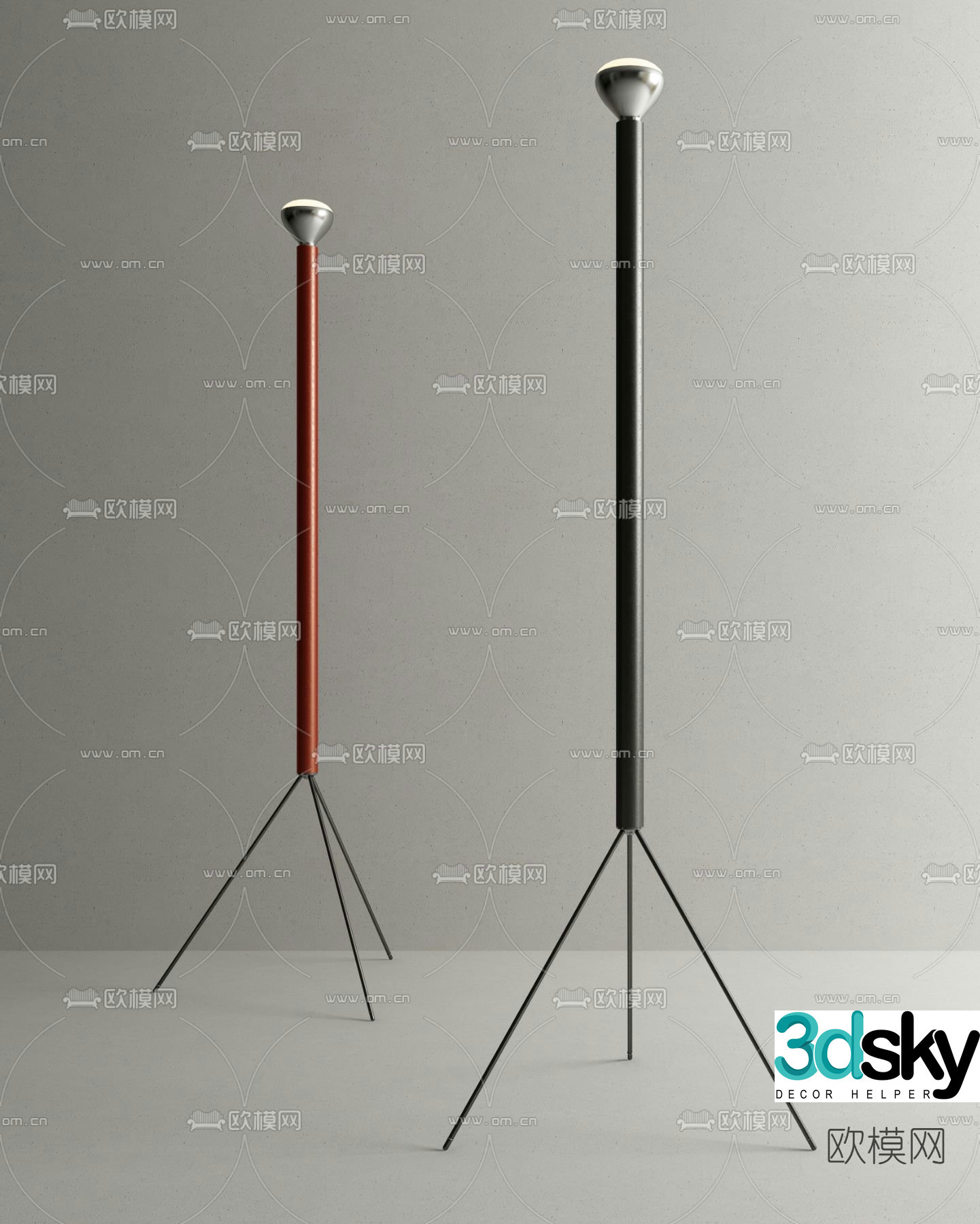 FLOS modern floor lamp 3d model