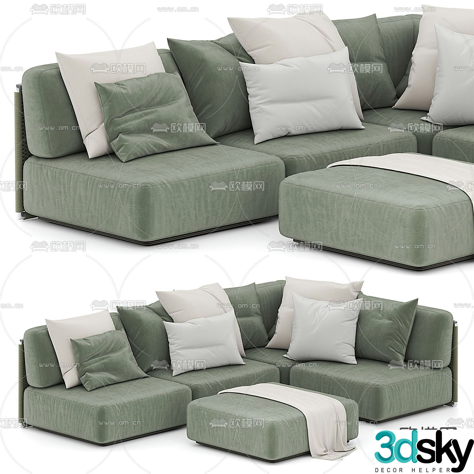 FLEXFORM multi-person sofa 3d model