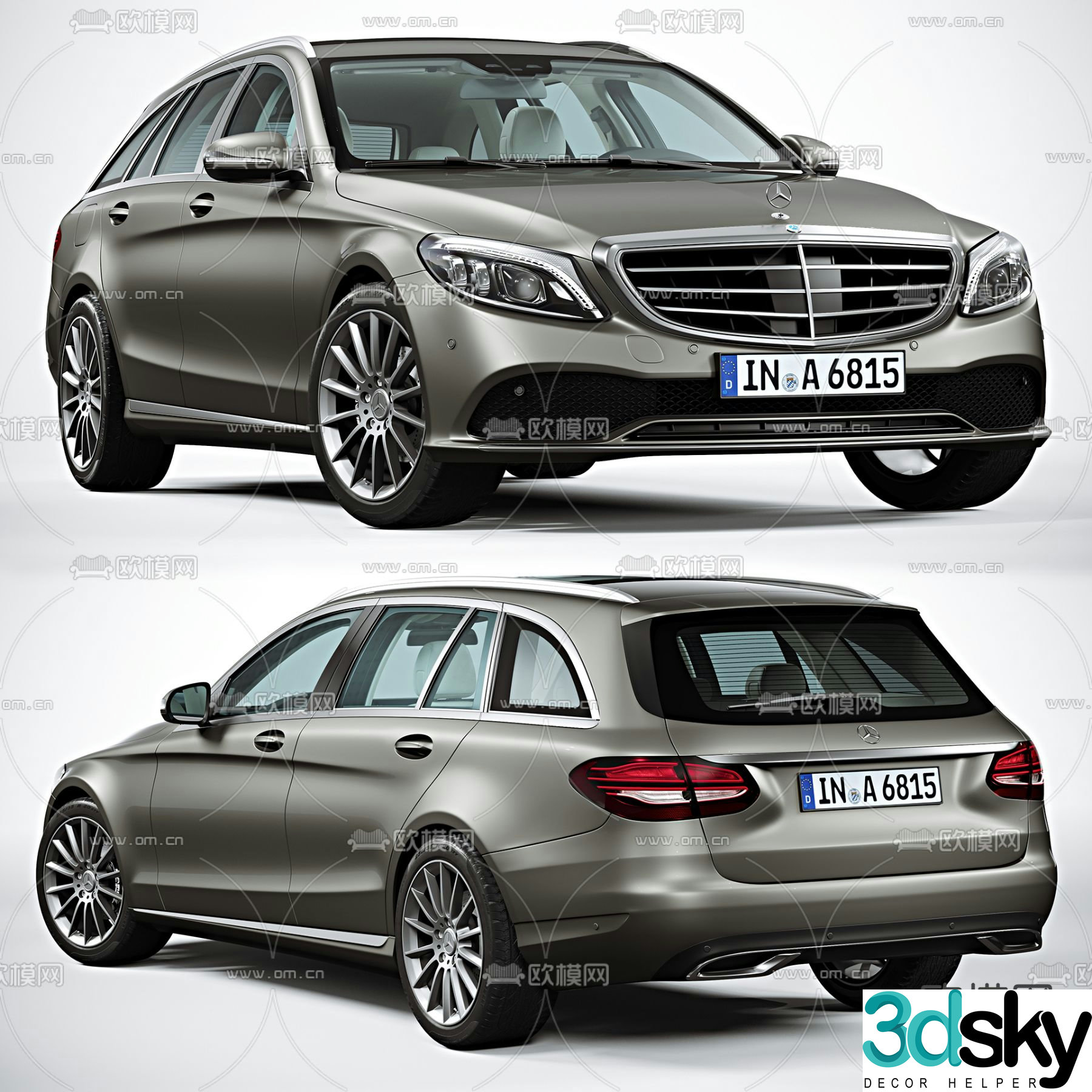 modern mercedes benz car 3d model