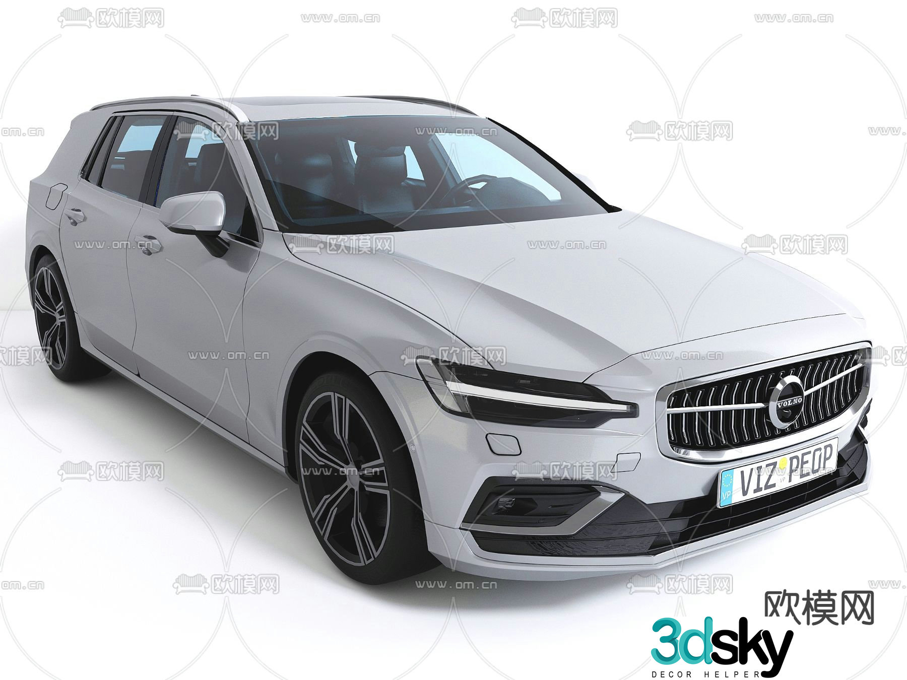 Modern SUV car 3d model