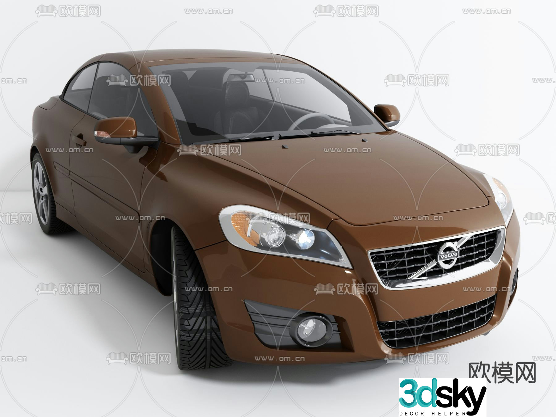 Modern Volvo car 3d model