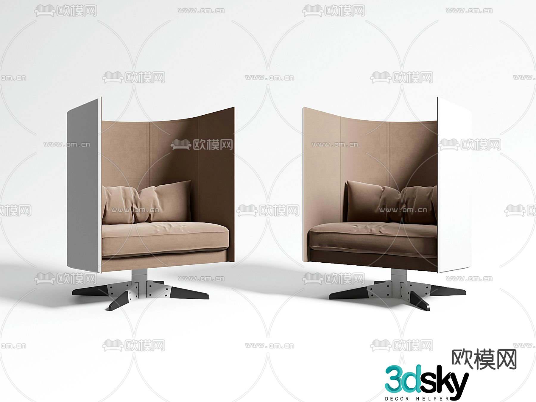 Modern children’s lounge chair 3d model