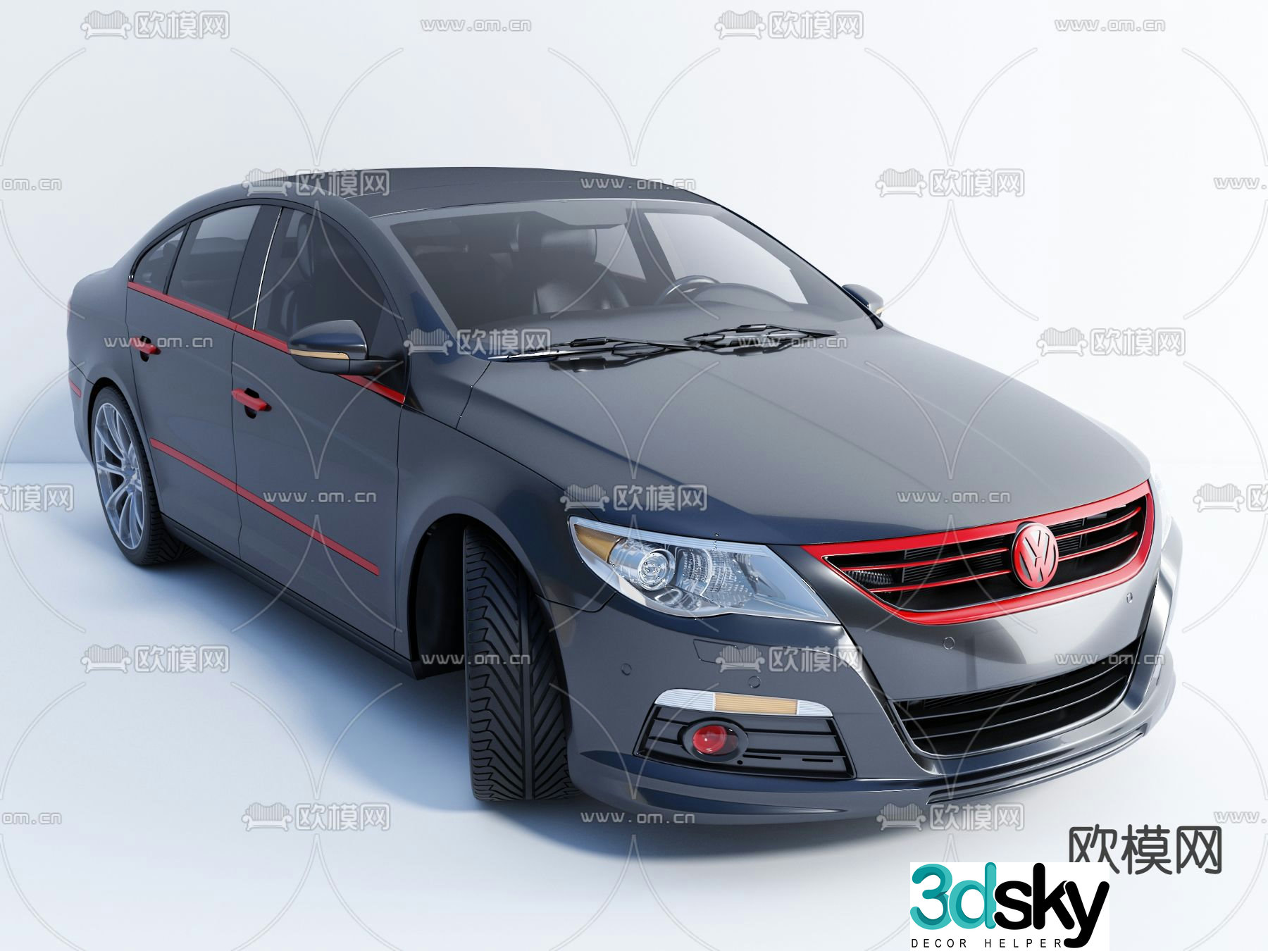 Hyundai Bora Volkswagen sedan 3d model