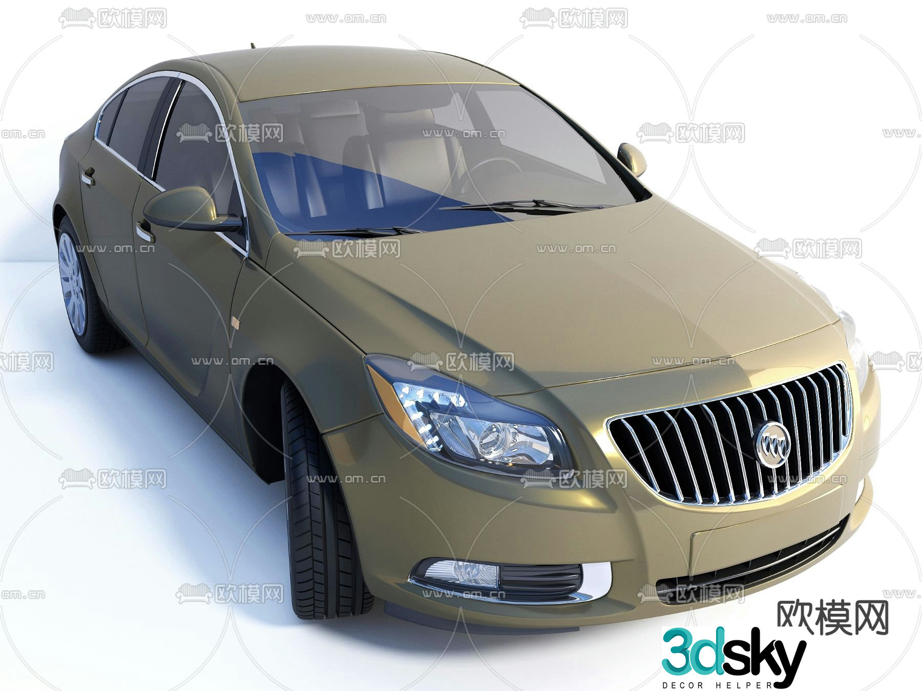 modern buick car 3d model