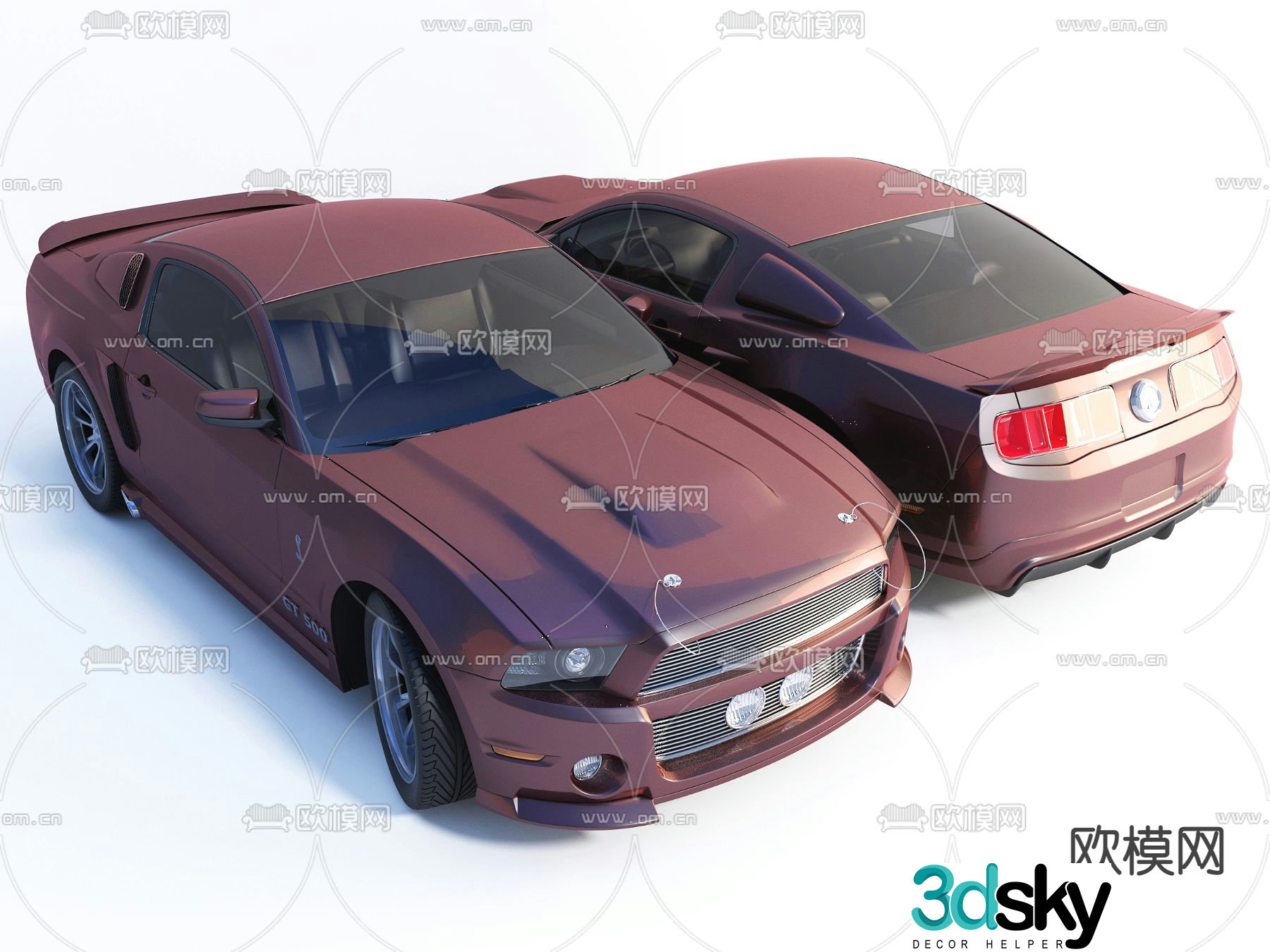 modern car sedan 3d model