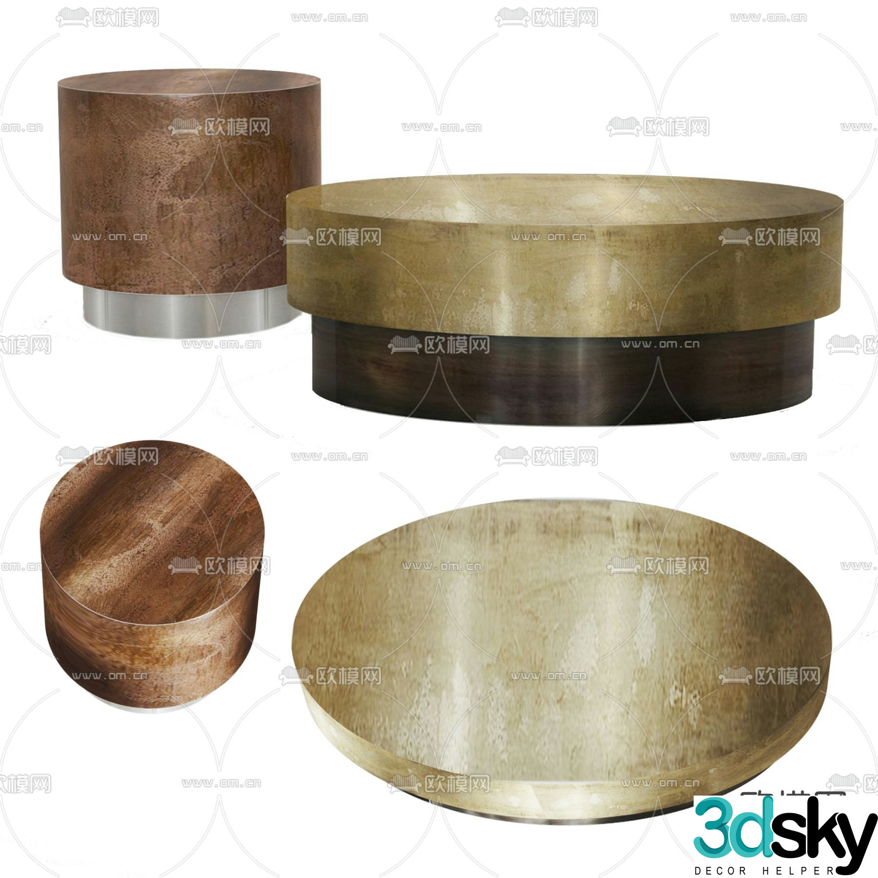 BAXTER coffee table combination 3d model