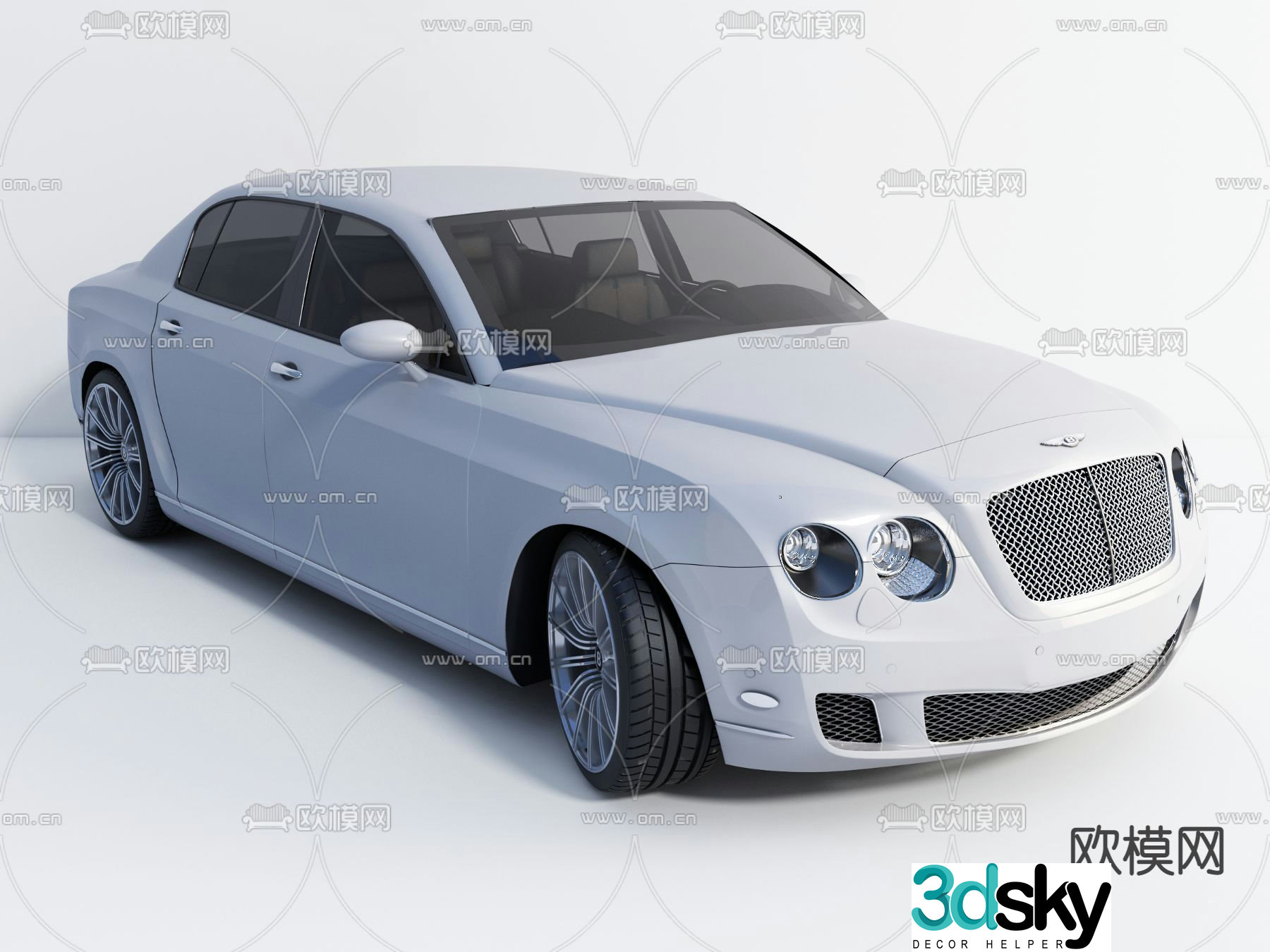 Modern Bentley car 3d model