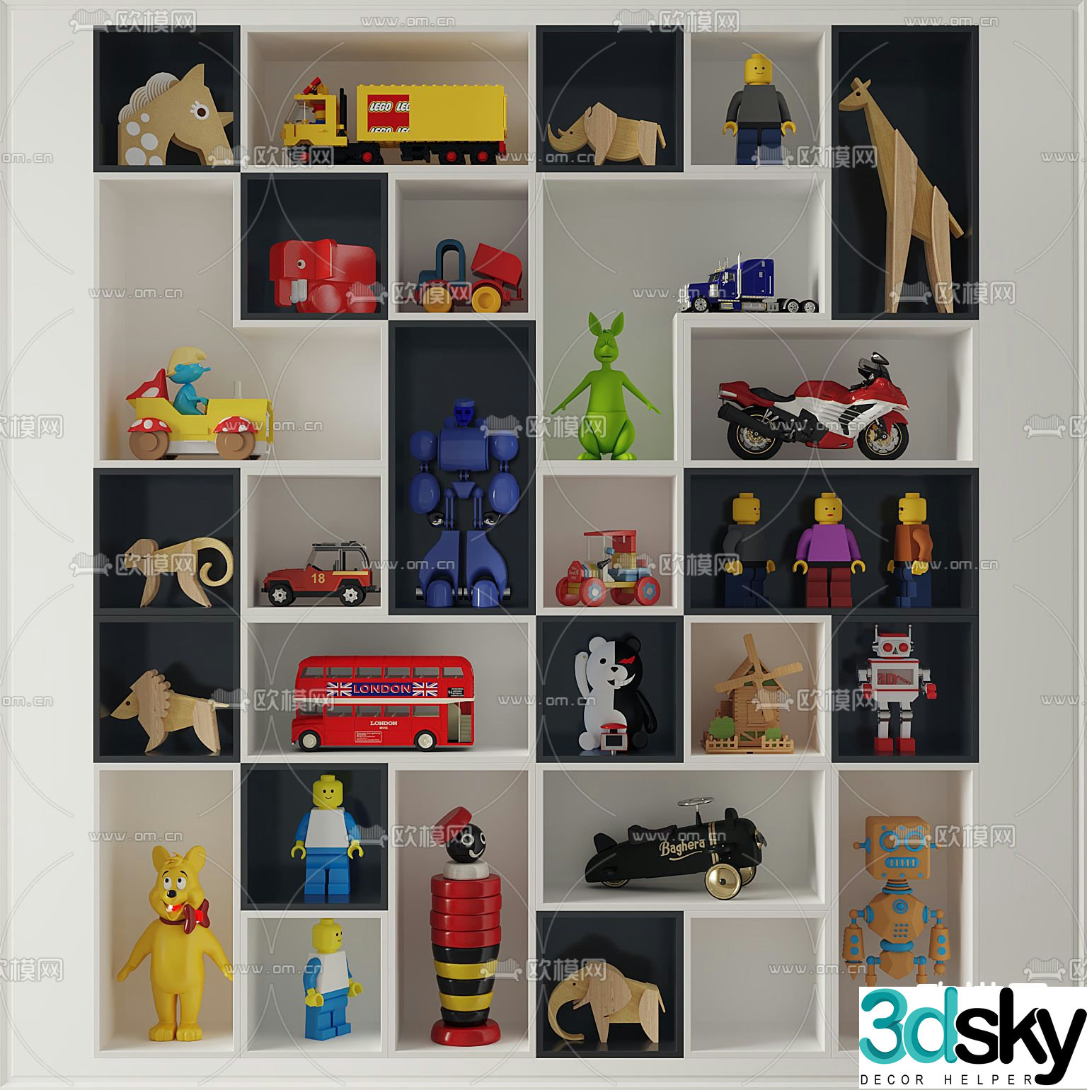 Modern children’s toy decorative ornaments 3D model