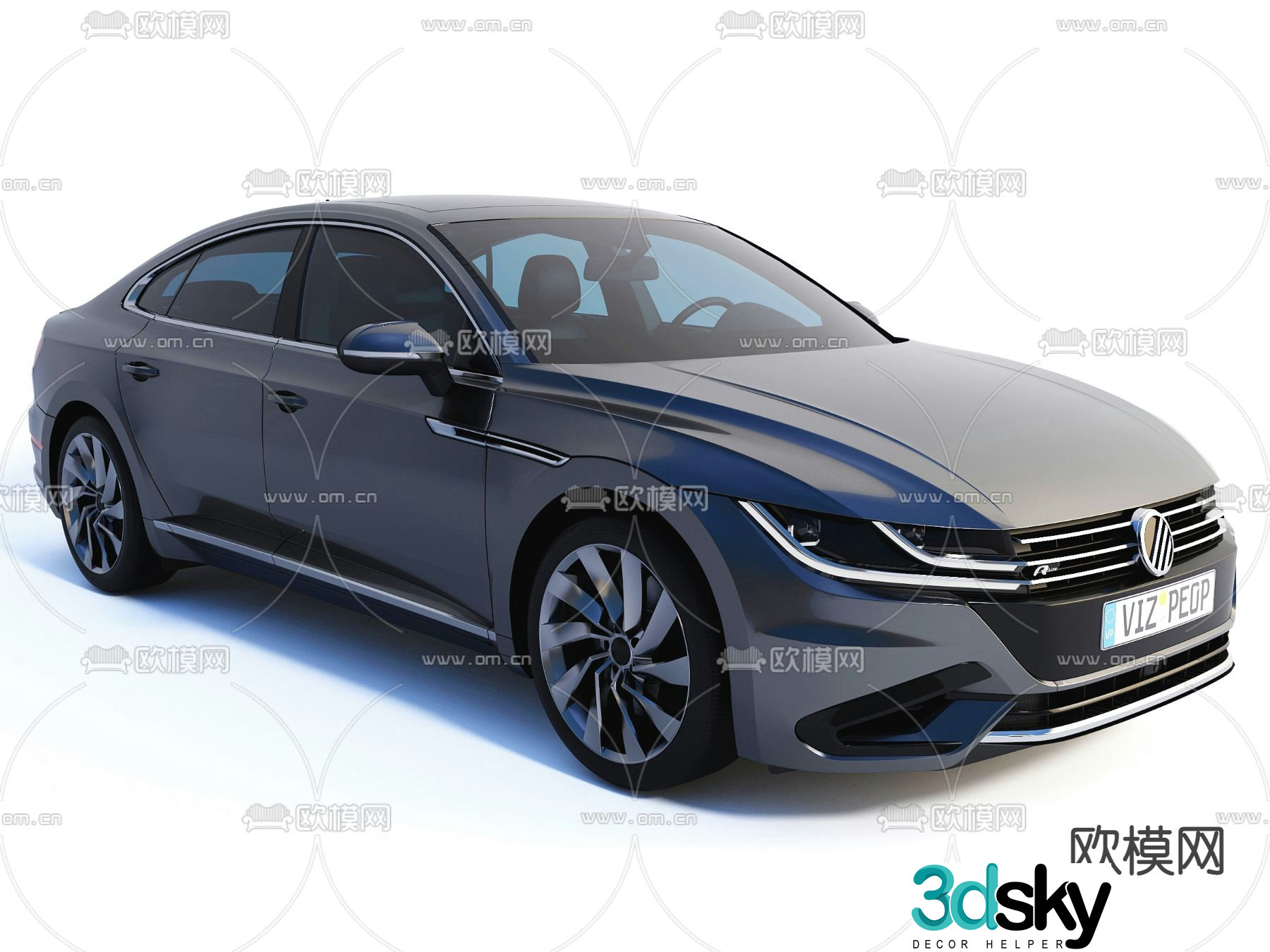 modern car 3d model