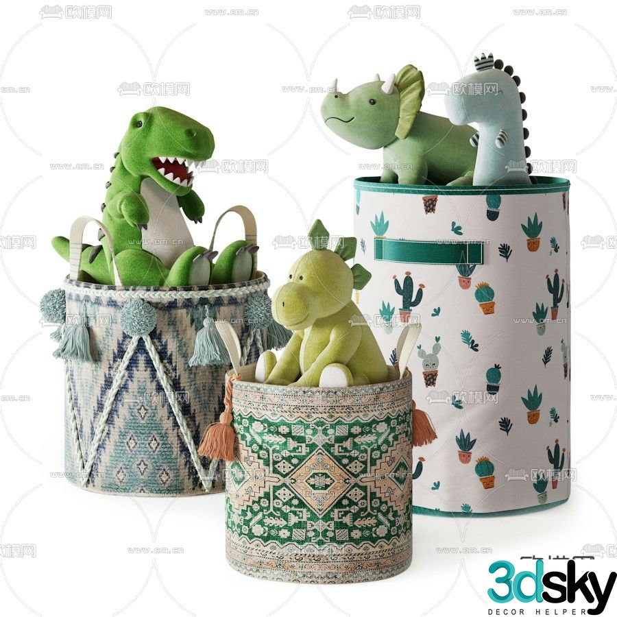 Modern children’s toys 3d model