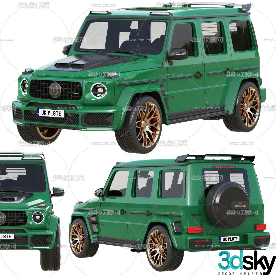 modern car 3d model
