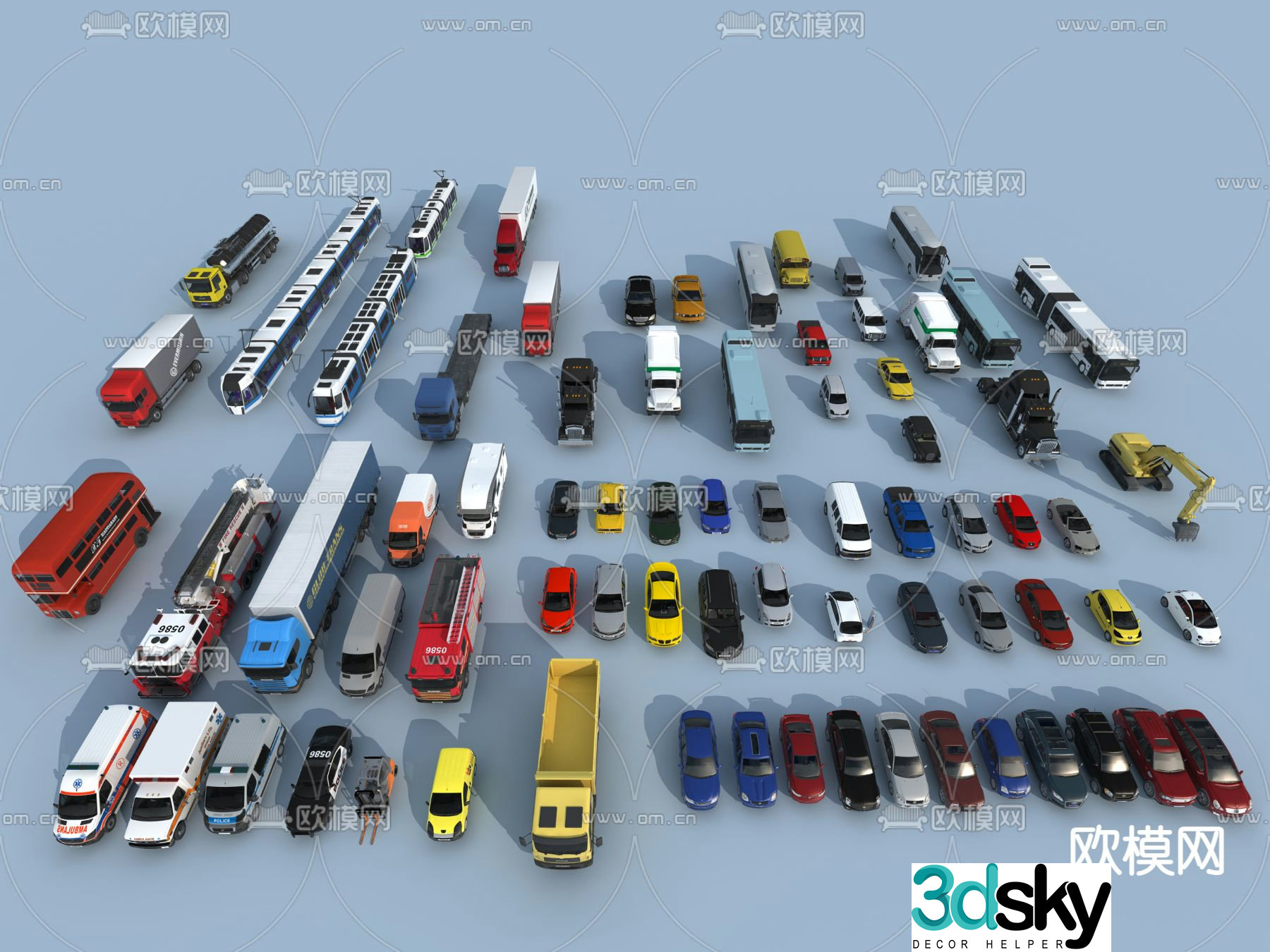 Modern transportation motor vehicle car 3d model