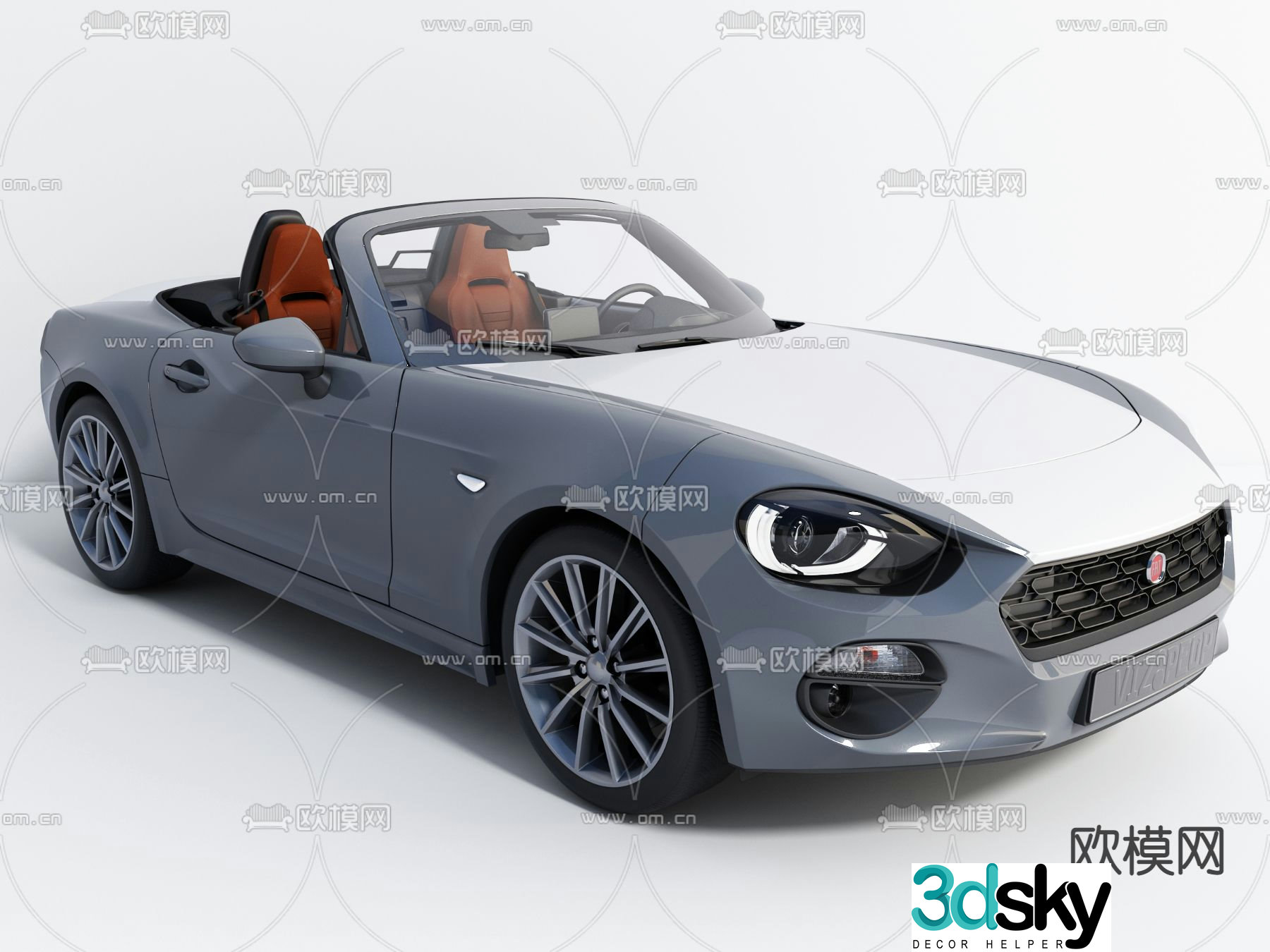 modern car 3d model