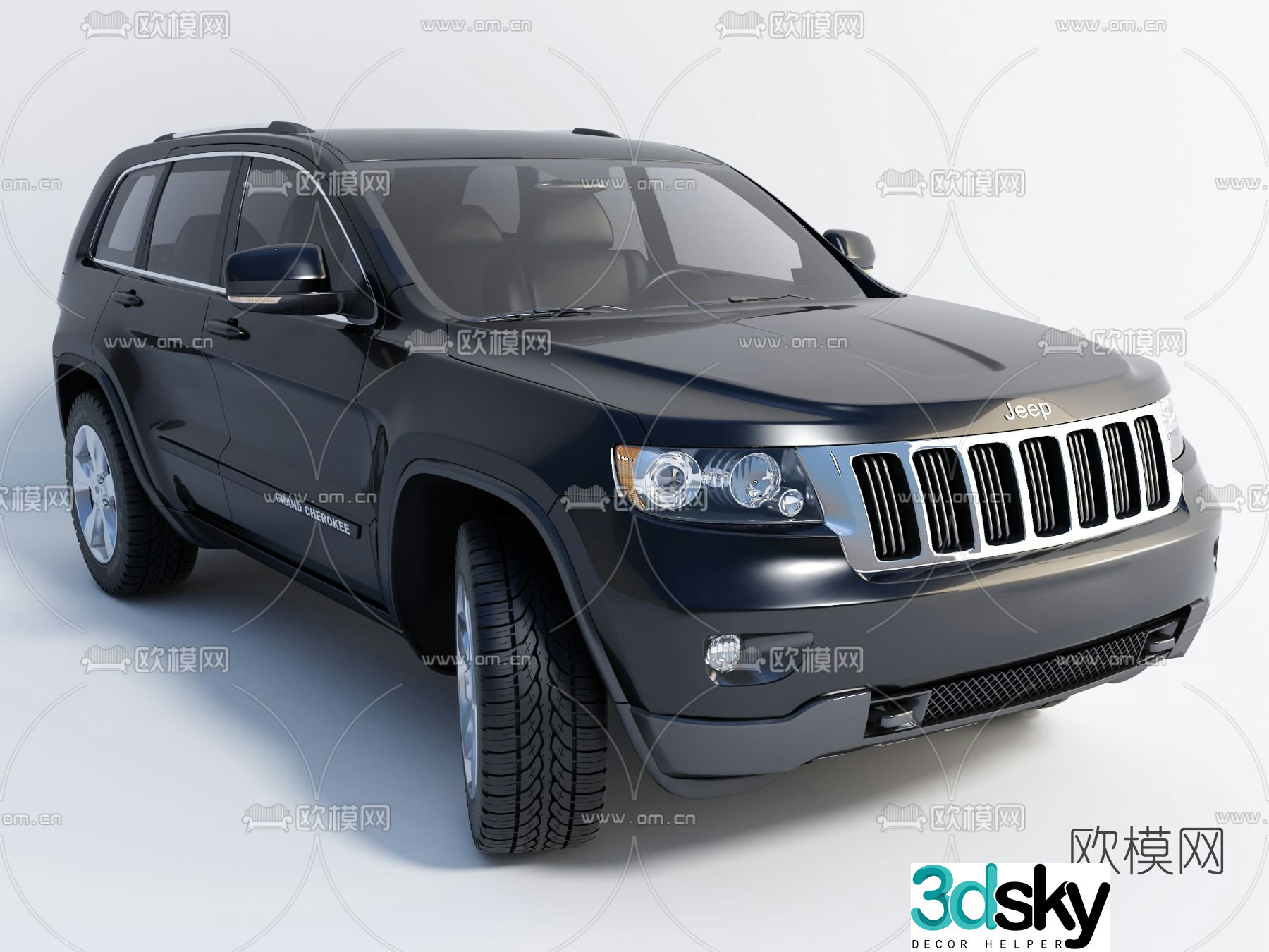 Modern SUV car 3d model
