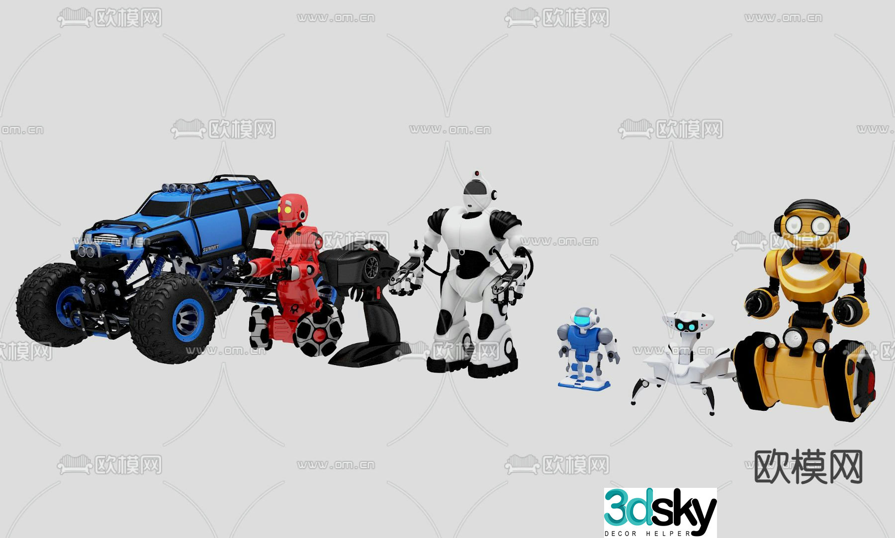 Toy robot 3d model