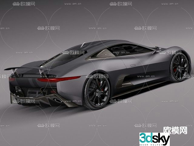 Modern Jaguar CX75 sports car 3d model