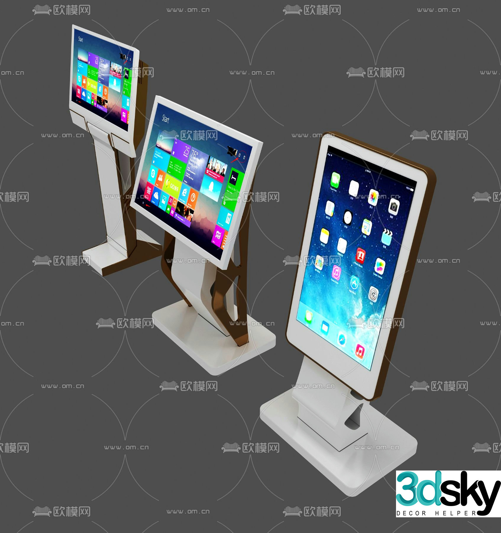 Modern smart all-in-one 3D model