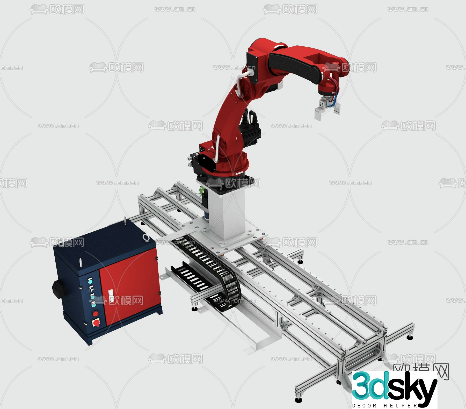 Intelligent robotic arm 3D model