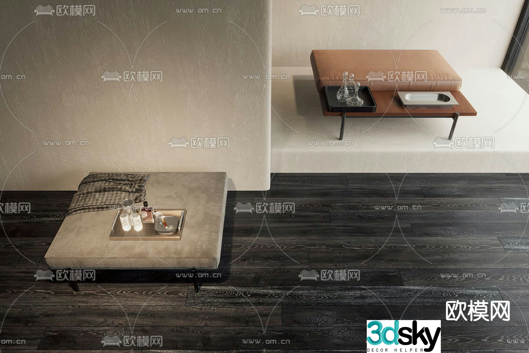 Poliform gray pedal 3d model