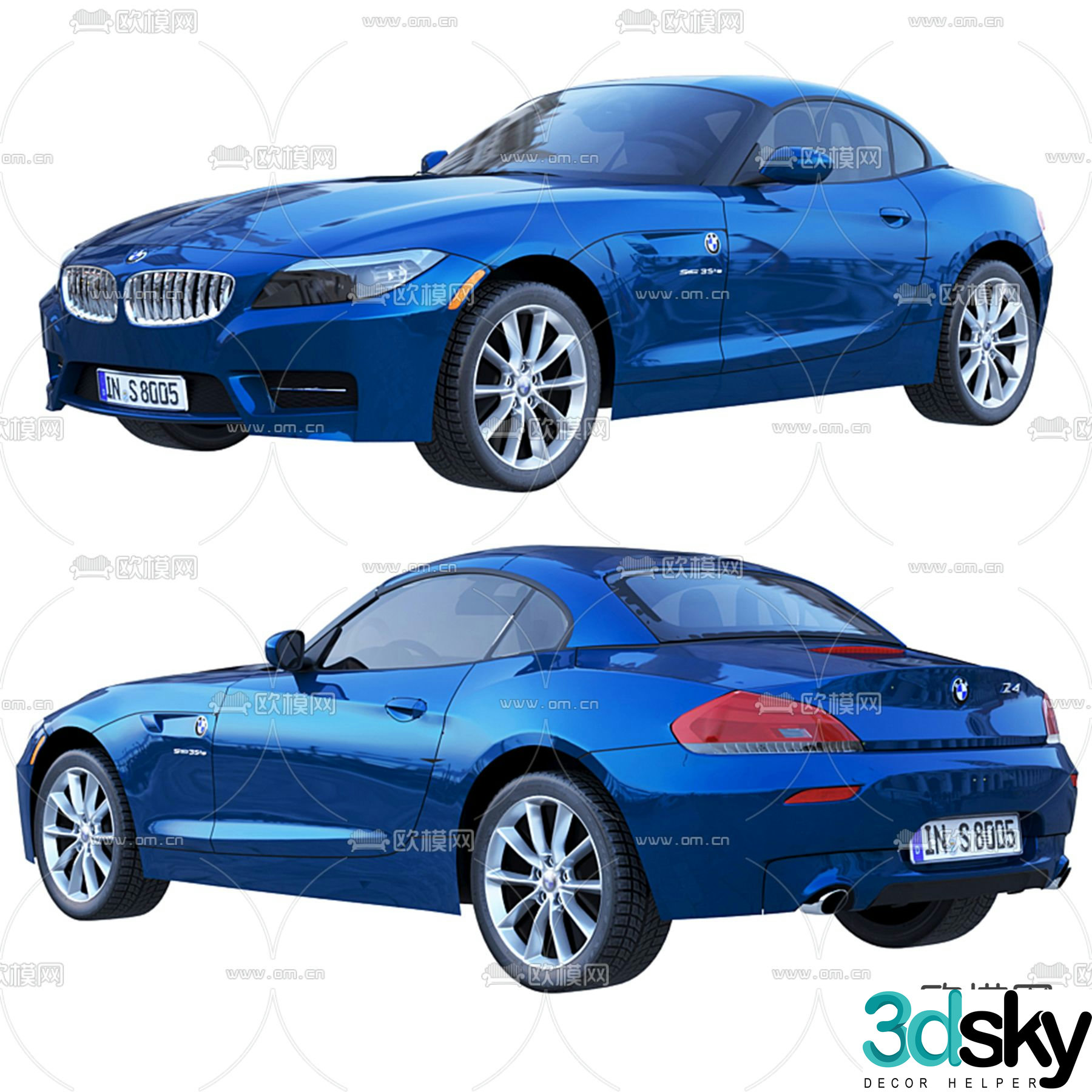 modern mercedes car 3d model