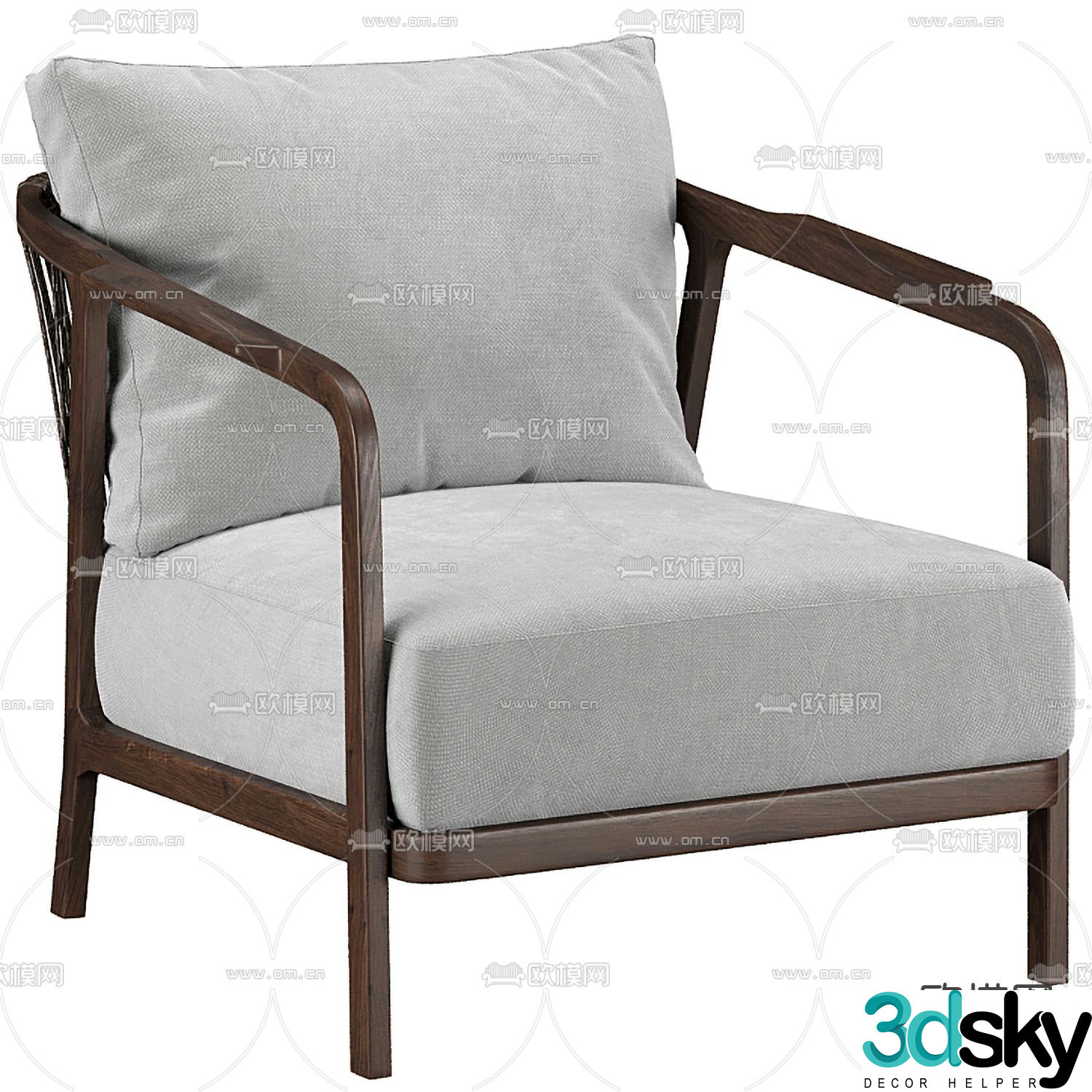 Flexform lounge chair 3d model