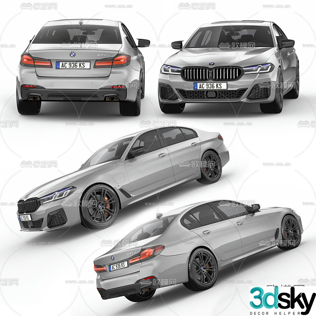 modern car 3d model