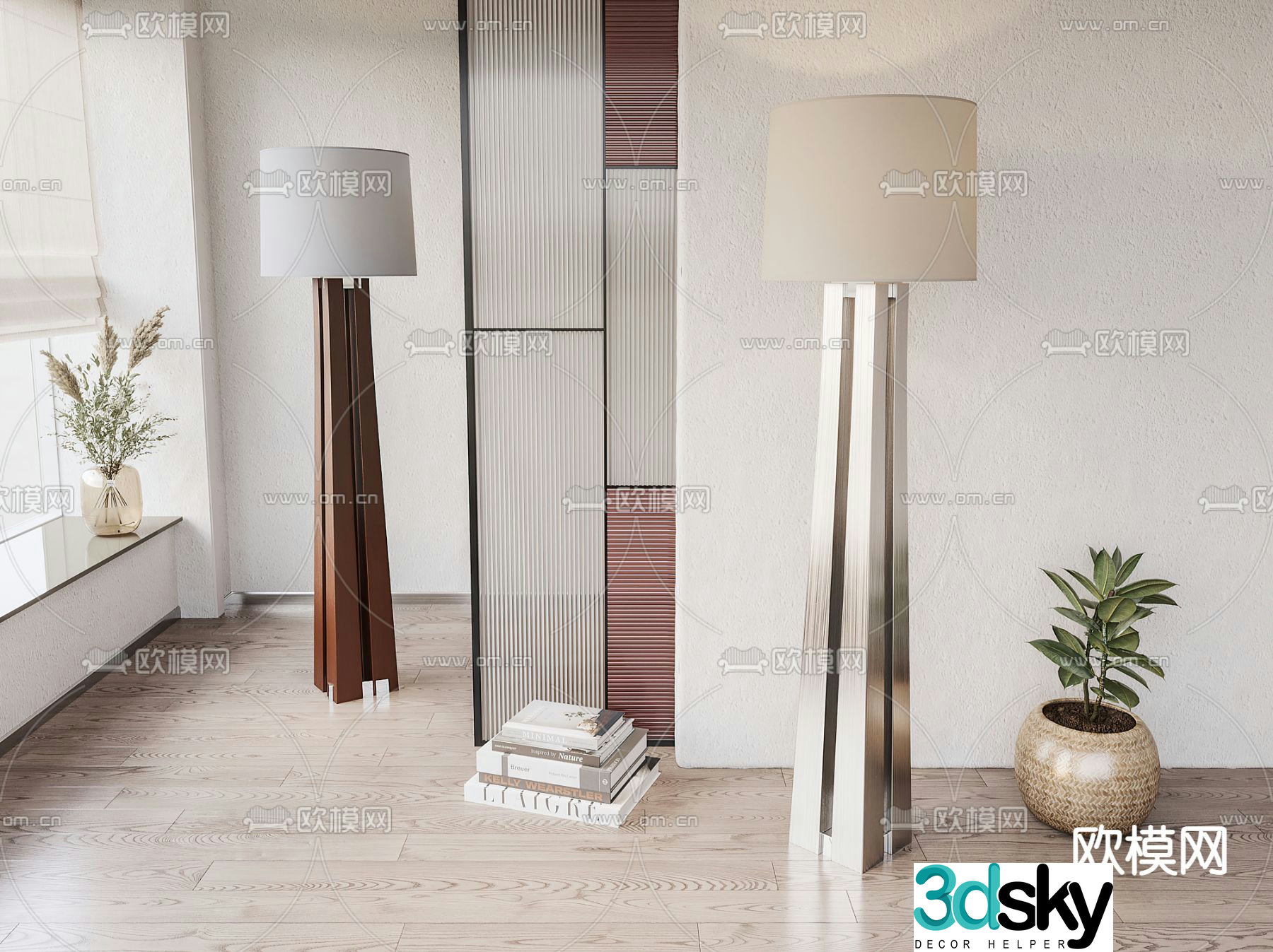 FLOS lampshade floor lamp 3d model