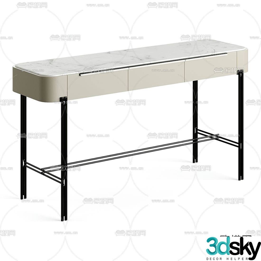 FENDI dressing table dressing table 3d model