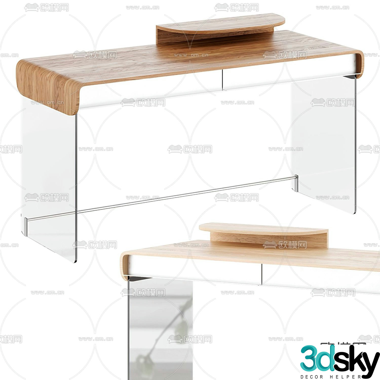 pertica dressing table dressing table 3d model